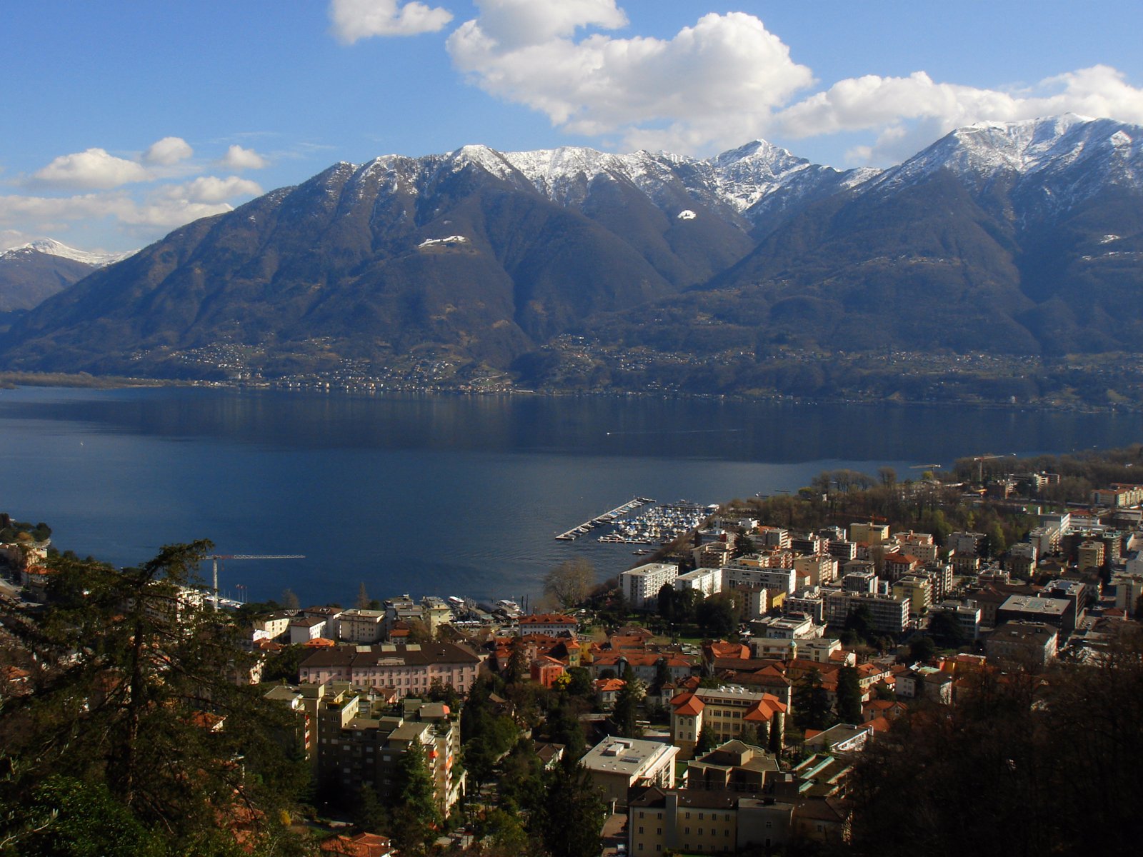Veduta panoramica della città di Locarno