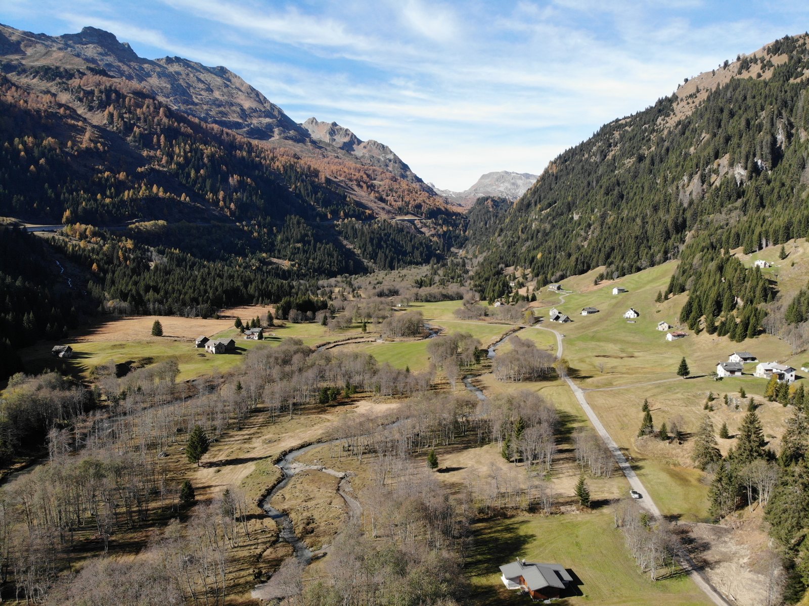 La Valle di Blenio a ovest di Campra (foto d'archivio).