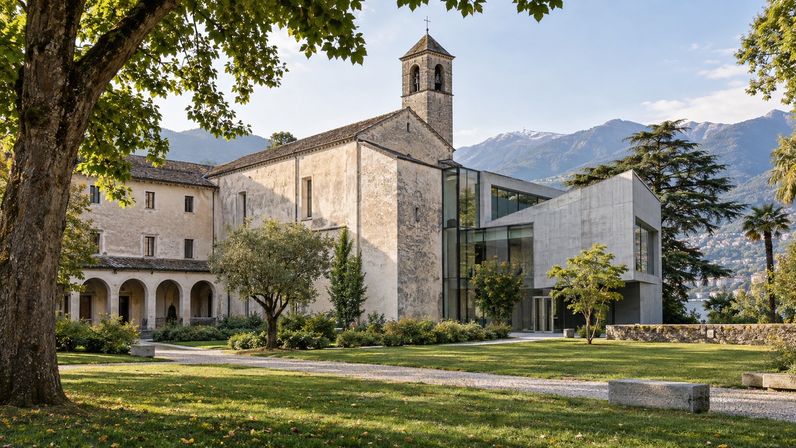 Il progetto della nuova sede del Museo cantonale di storia naturale a Locarno presso il complesso di Santa Maria (immagine illustrativa generata con IA)