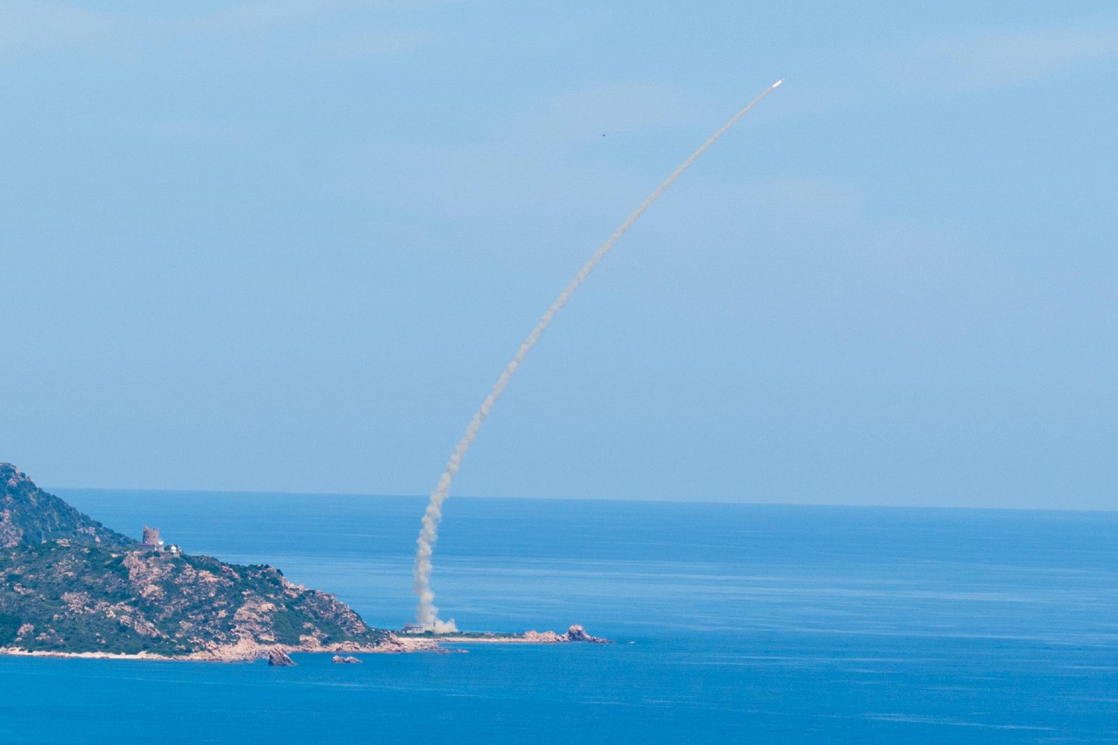 Un lancio di prova del sistema missile SAMP/T (foto d'archivio 2025)