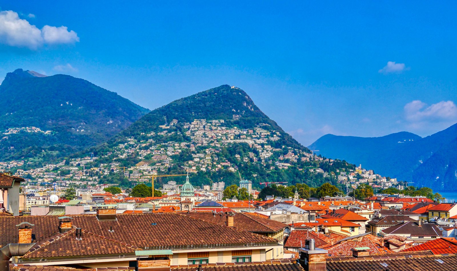 Vista panoramica di Castagnola a Lugano (foto d'archivio).