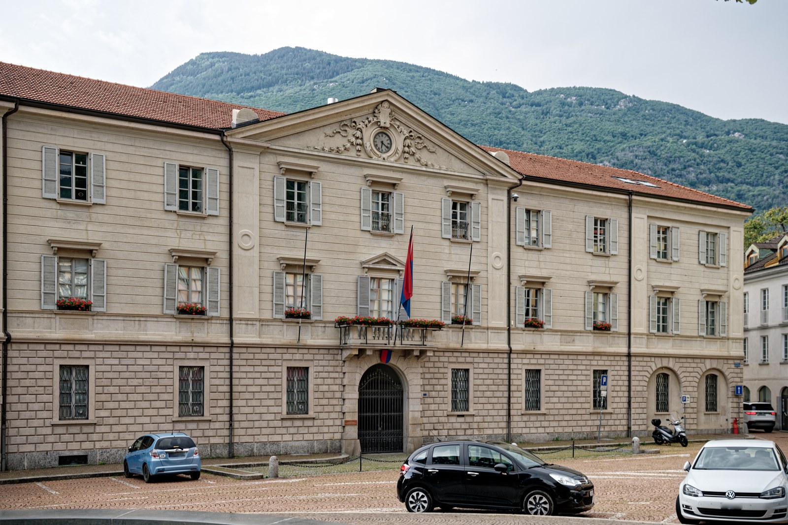 Palazzo delle Orsoline a Bellinzona, sede del Gran Consiglio e del Governo ticinese.
