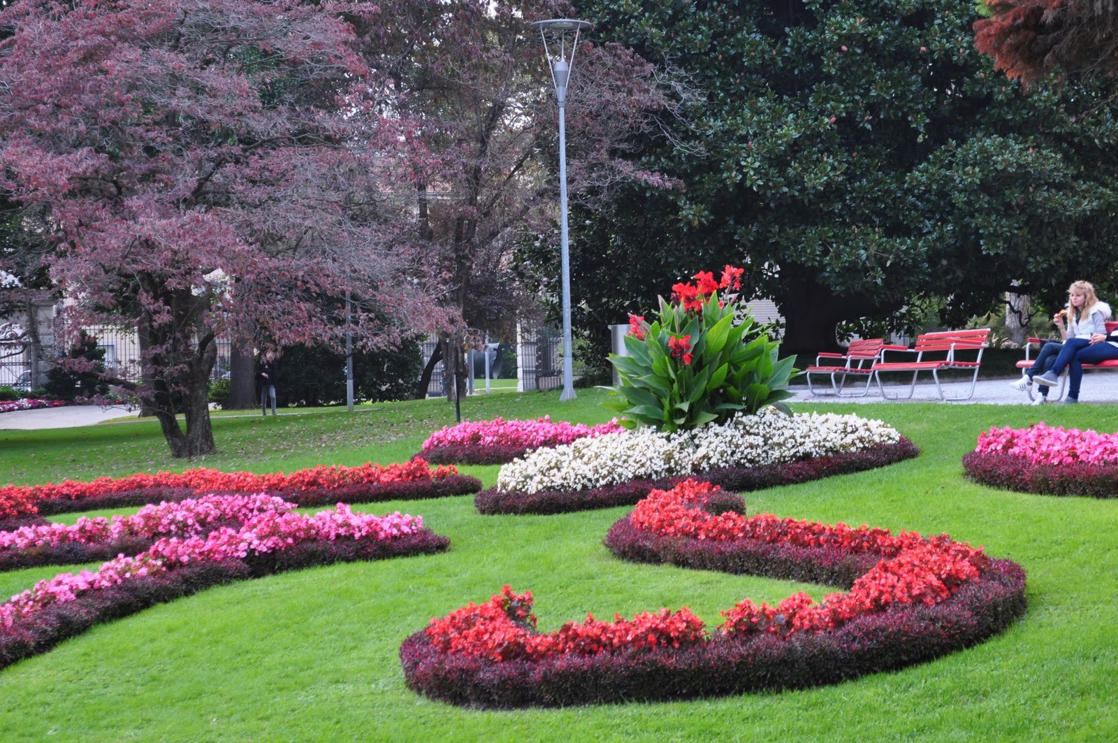 Scorcio dei giardini di Parco Ciani a Lugano, cornice della Camminata Metabolica benefica.