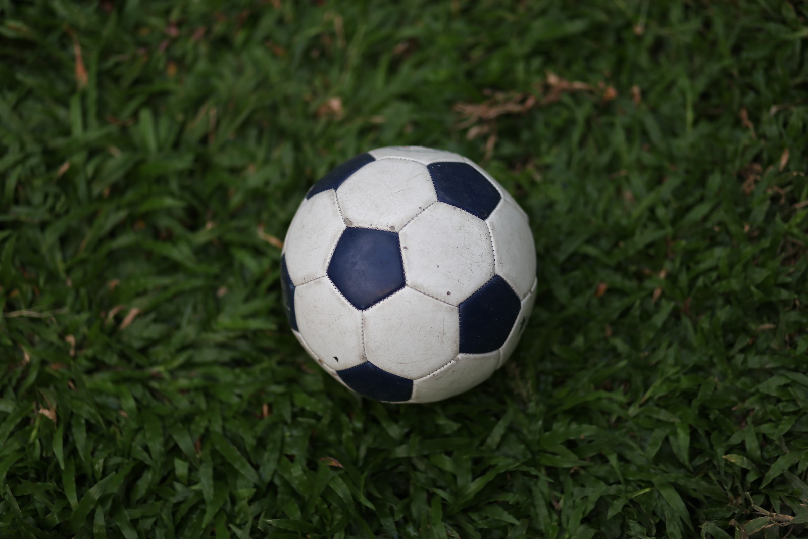 Pallone da calcio sull’erba. Foto di repertorio (2019), estranea alla partita.