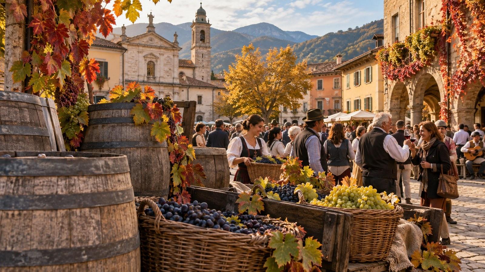 La Sagra dell'uva di Mendrisio festeggia 70 anni (immagine illustrativa generata con IA)