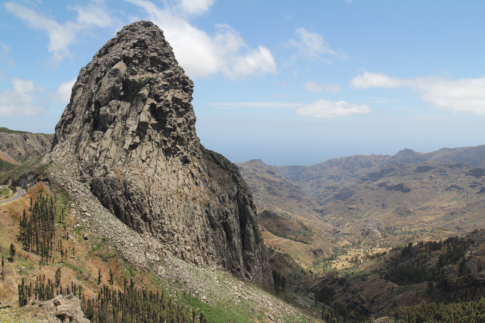 Scorcio dell'isola della Gomera, nelle Canarie, sede dei Mondiali assoluti di Skyrunning.