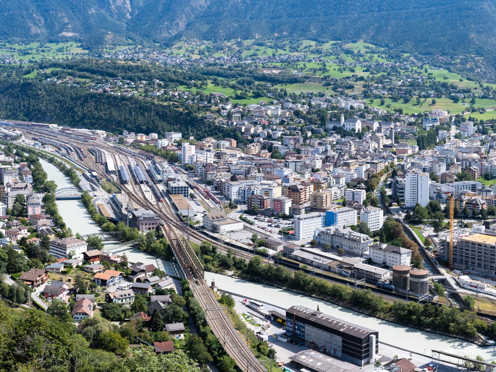 Panoramica della regione di Briga-Glis nel Canton Vallese (foto d'archivio).
