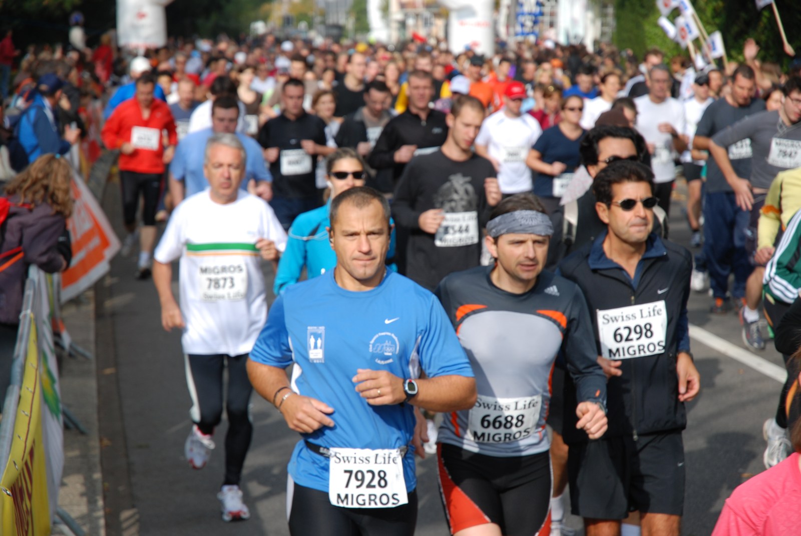 Corridori durante la maratona di Losanna (foto d'archivio).