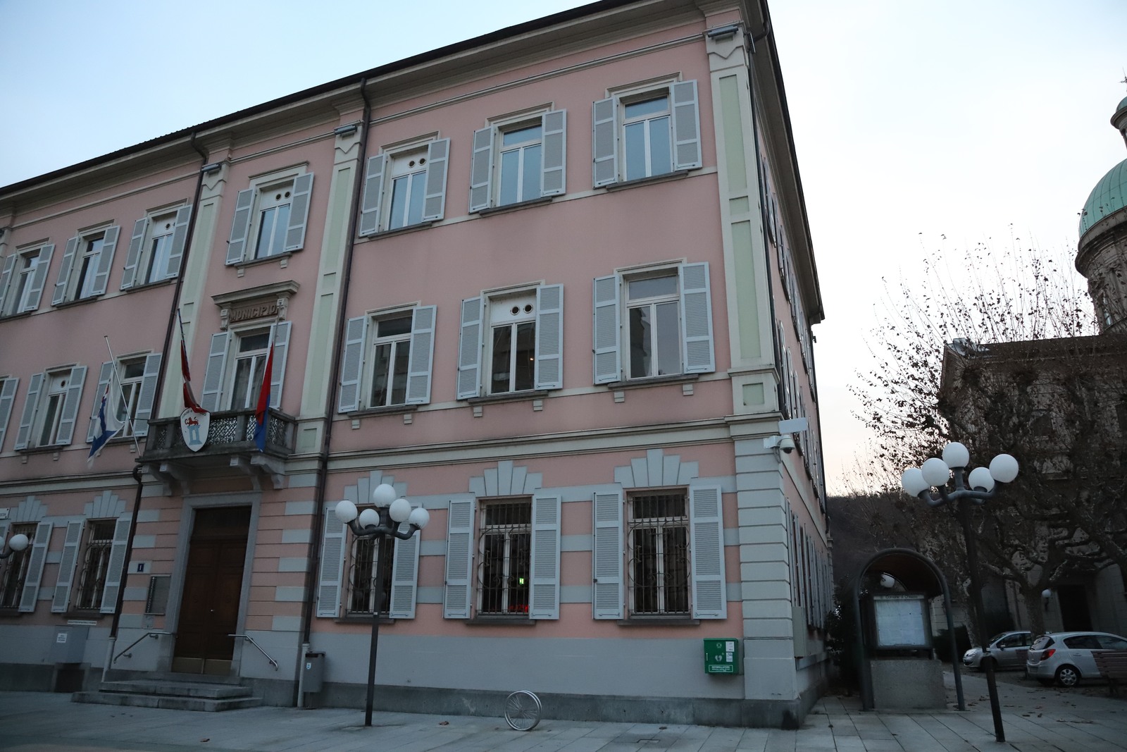 Il municipio di Chiasso, foto d'archivio del gennaio 2026.