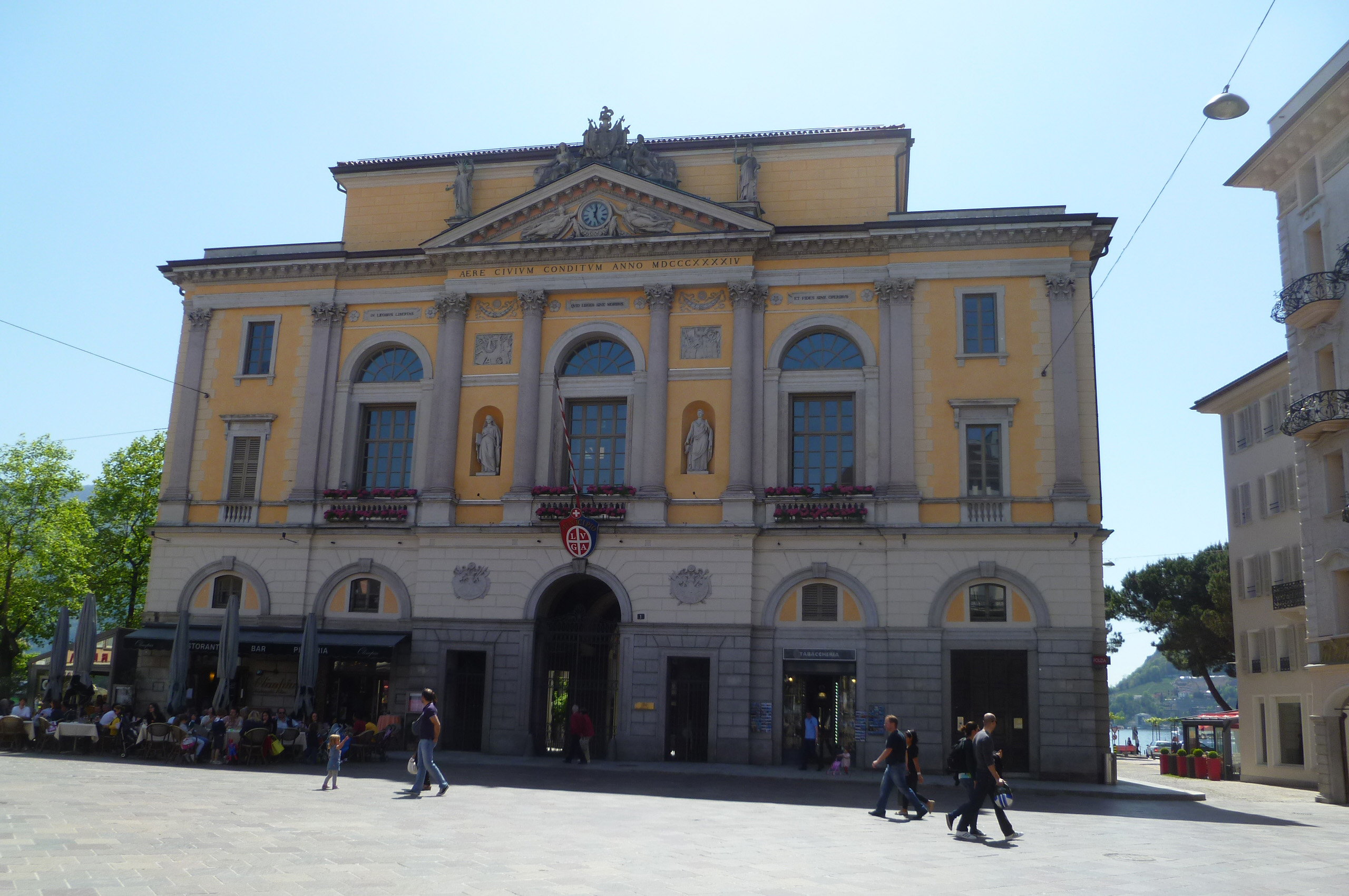 Foto d'archivio: Palazzo Civico di Lugano, sede del Municipio