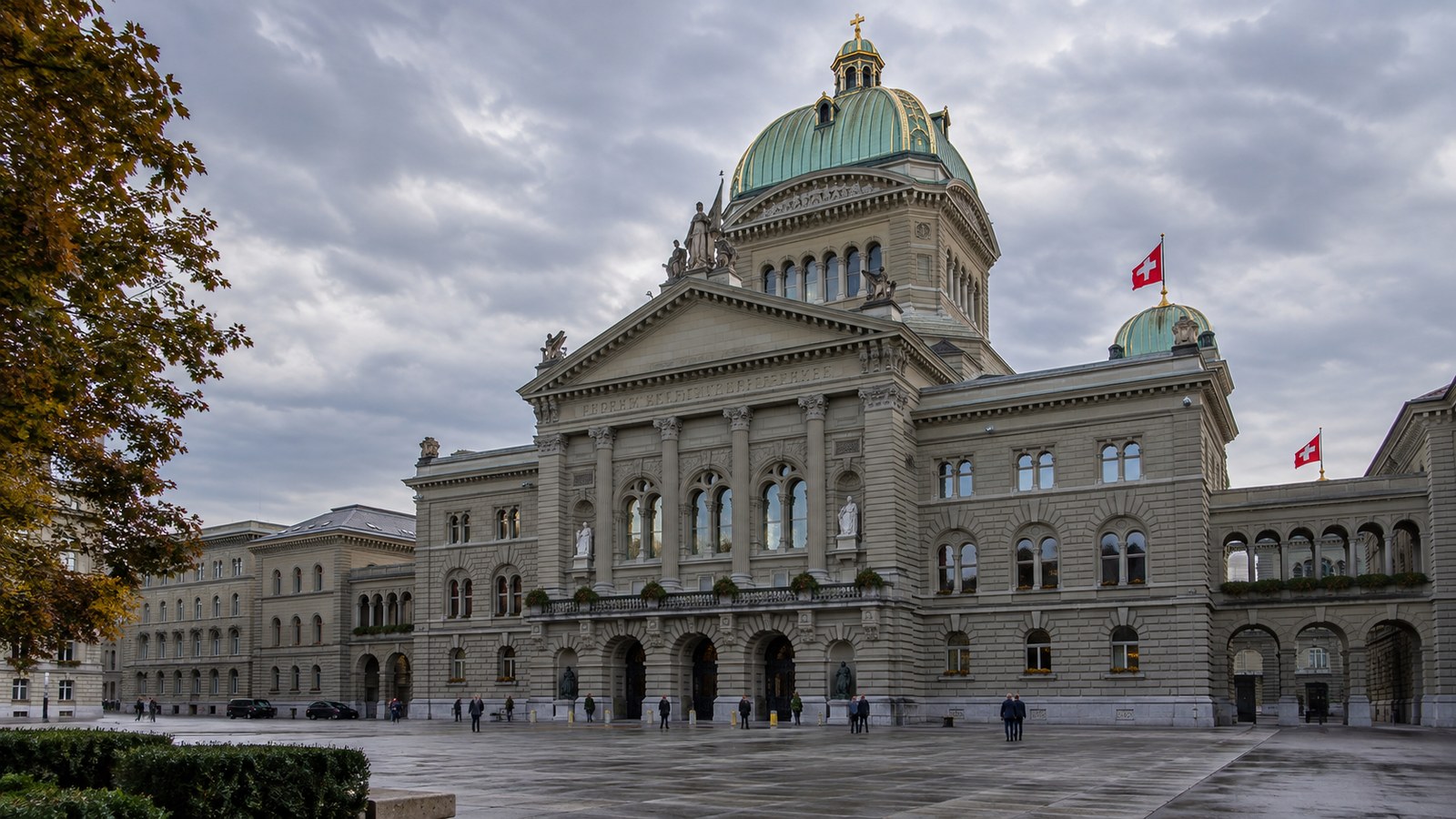 Il Palazzo federale a Berna, sede del Parlamento e del Consiglio federale svizzero.