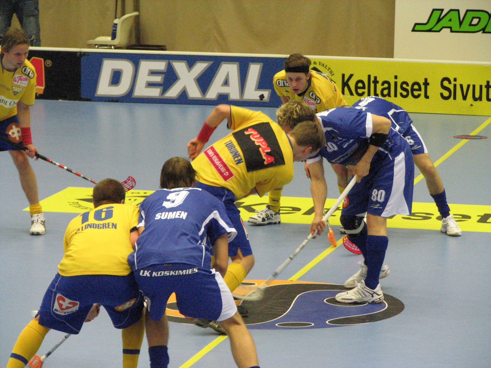 Fase di gioco di una partita di unihockey (foto d'archivio).