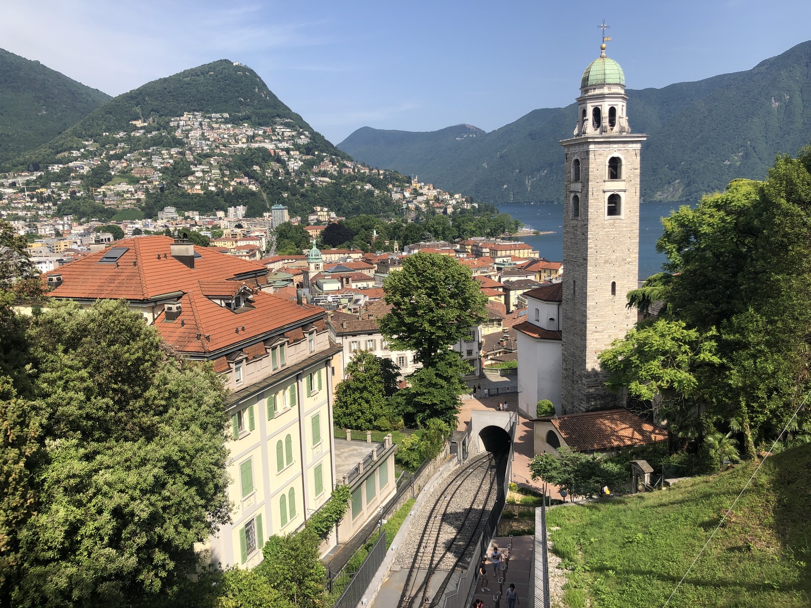 Veduta di Lugano dalla stazione, foto d'archivio (2022). Immagine di contesto cittadino, non dell'evento.