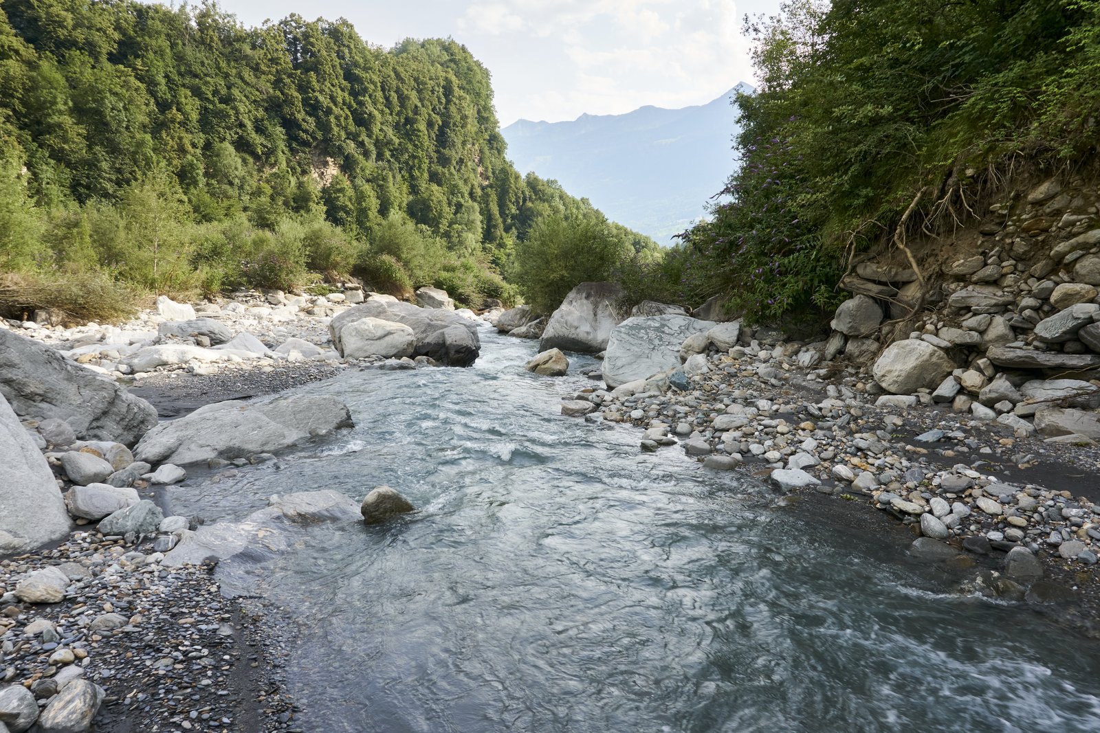 Il fiume Brenno in Valle di Blenio (foto d'archivio 2021).