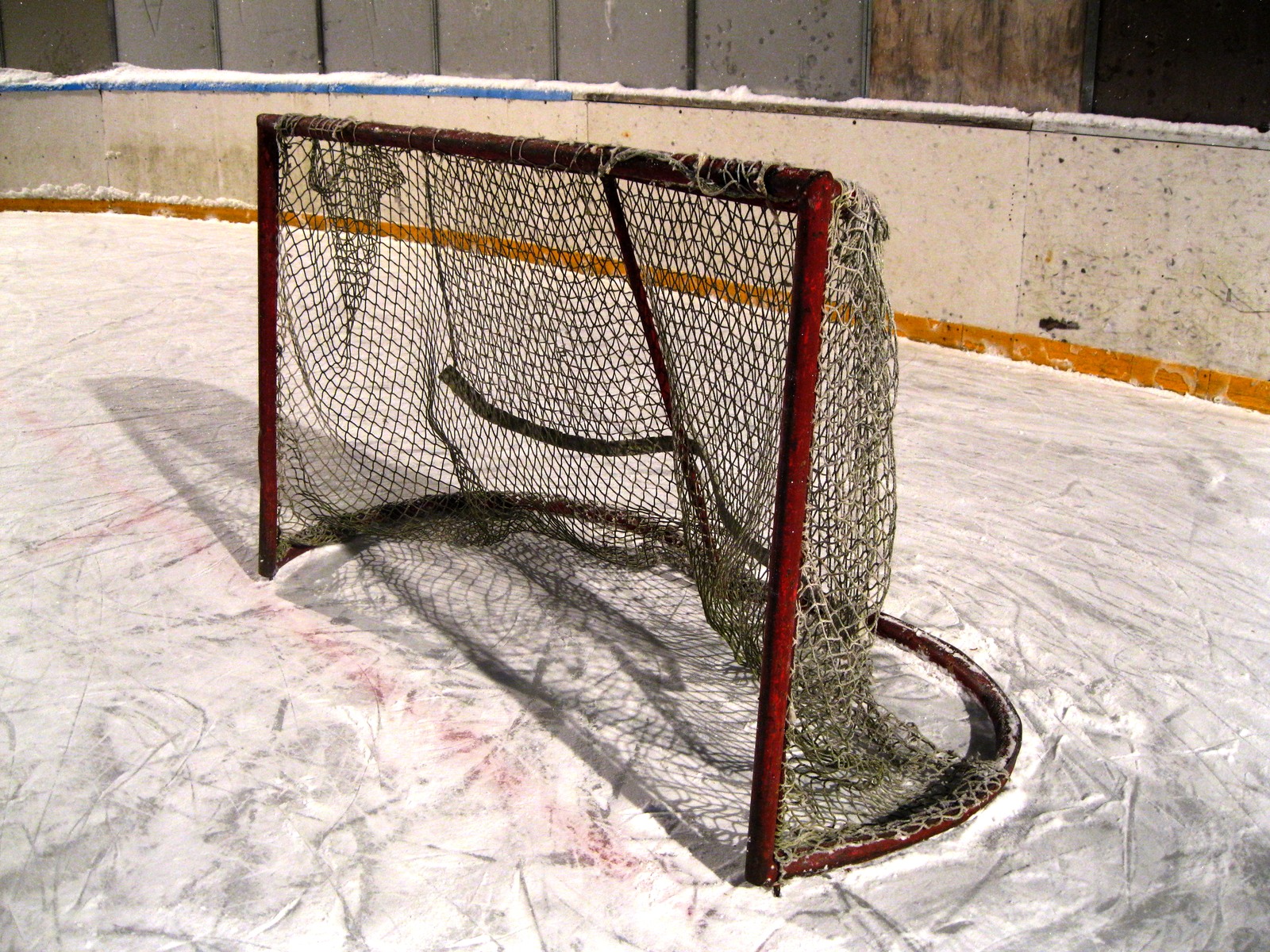 Porta da hockey su ghiaccio, foto d'archivio (2014). Immagine di repertorio.