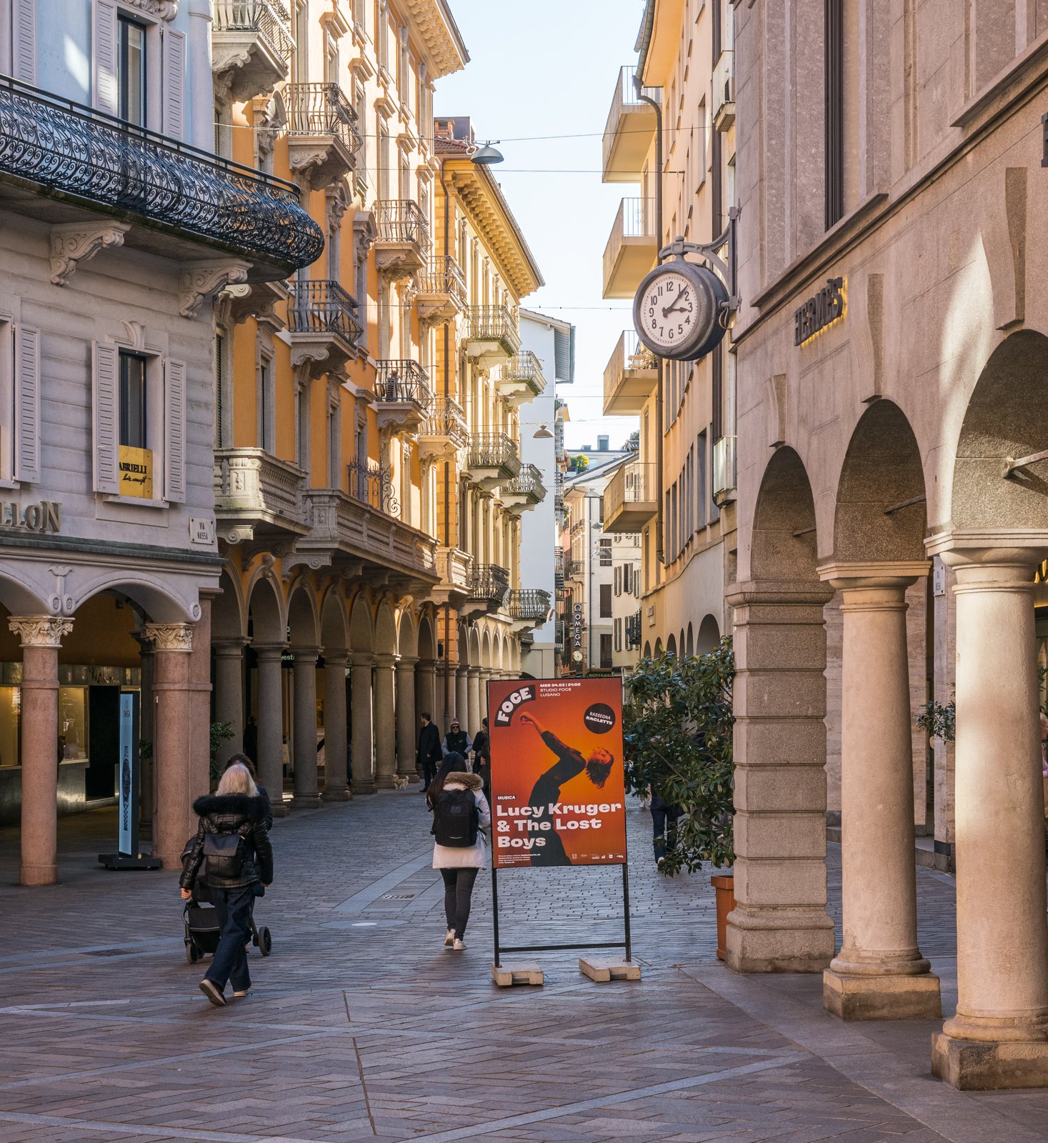 Via Nassa a Lugano, sede dello storico salone dell'automobile Autonassa (foto illustrativa)