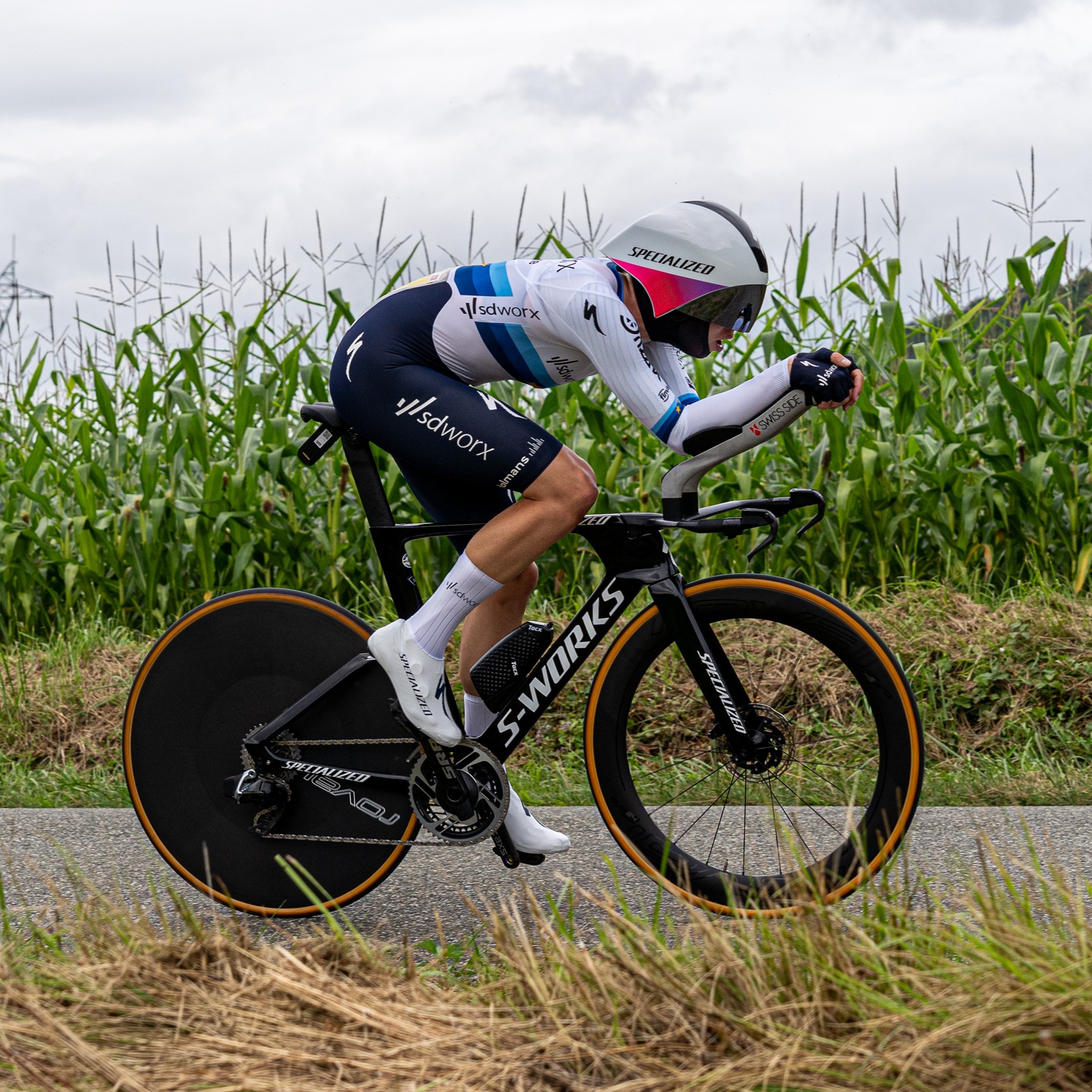 Marlen Reusser in azione a cronometro (foto d'archivio 2023)