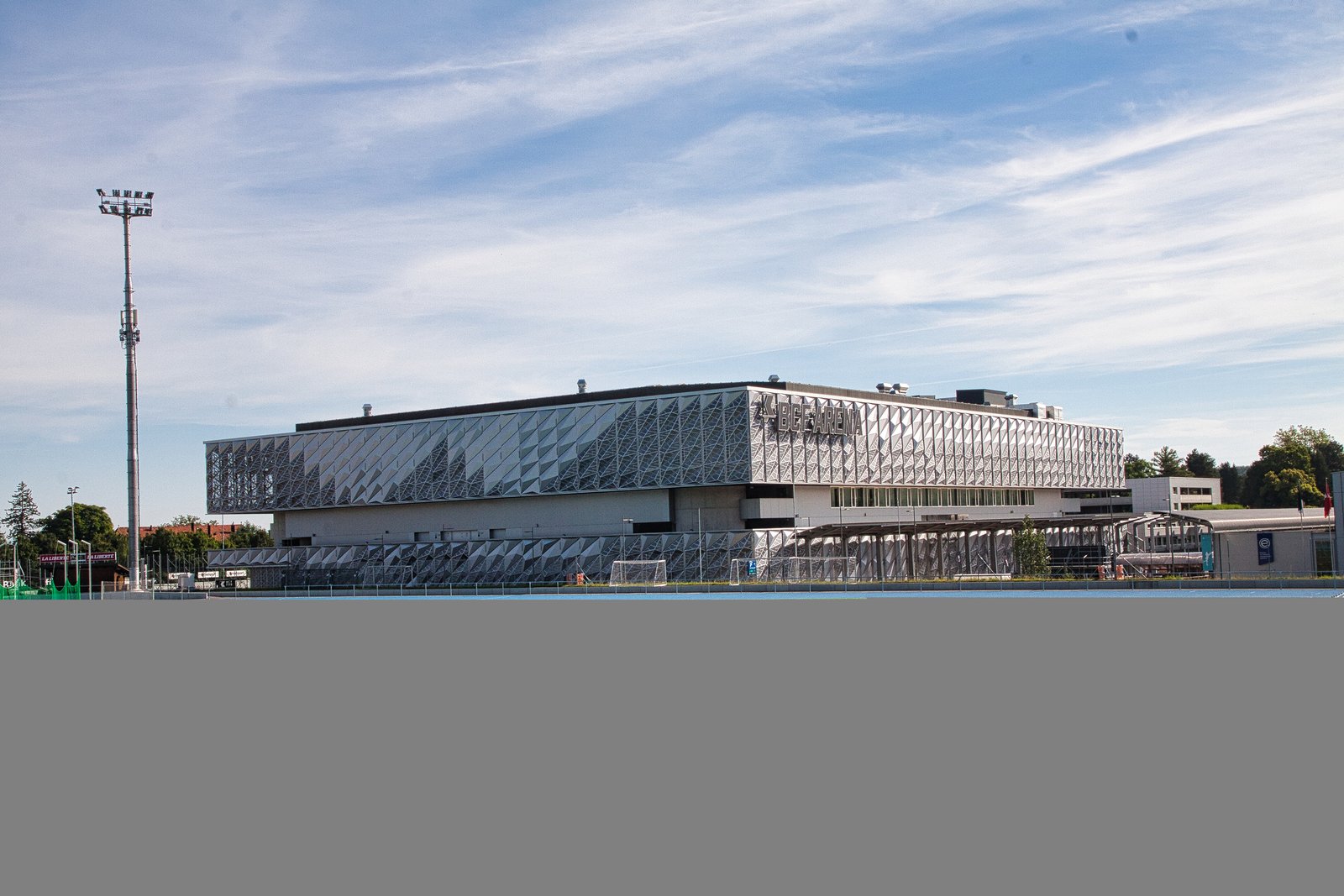 Esterno della BCF Arena di Friburgo (foto d'archivio 2024).