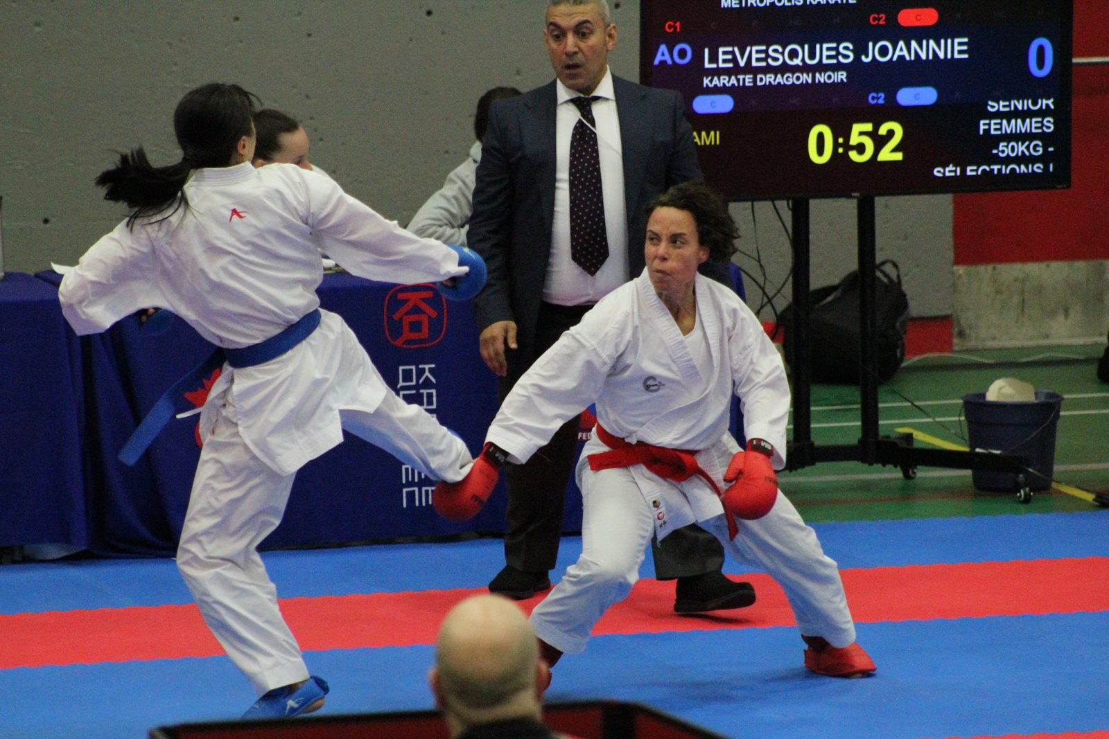Foto d'archivio di un torneo di karate