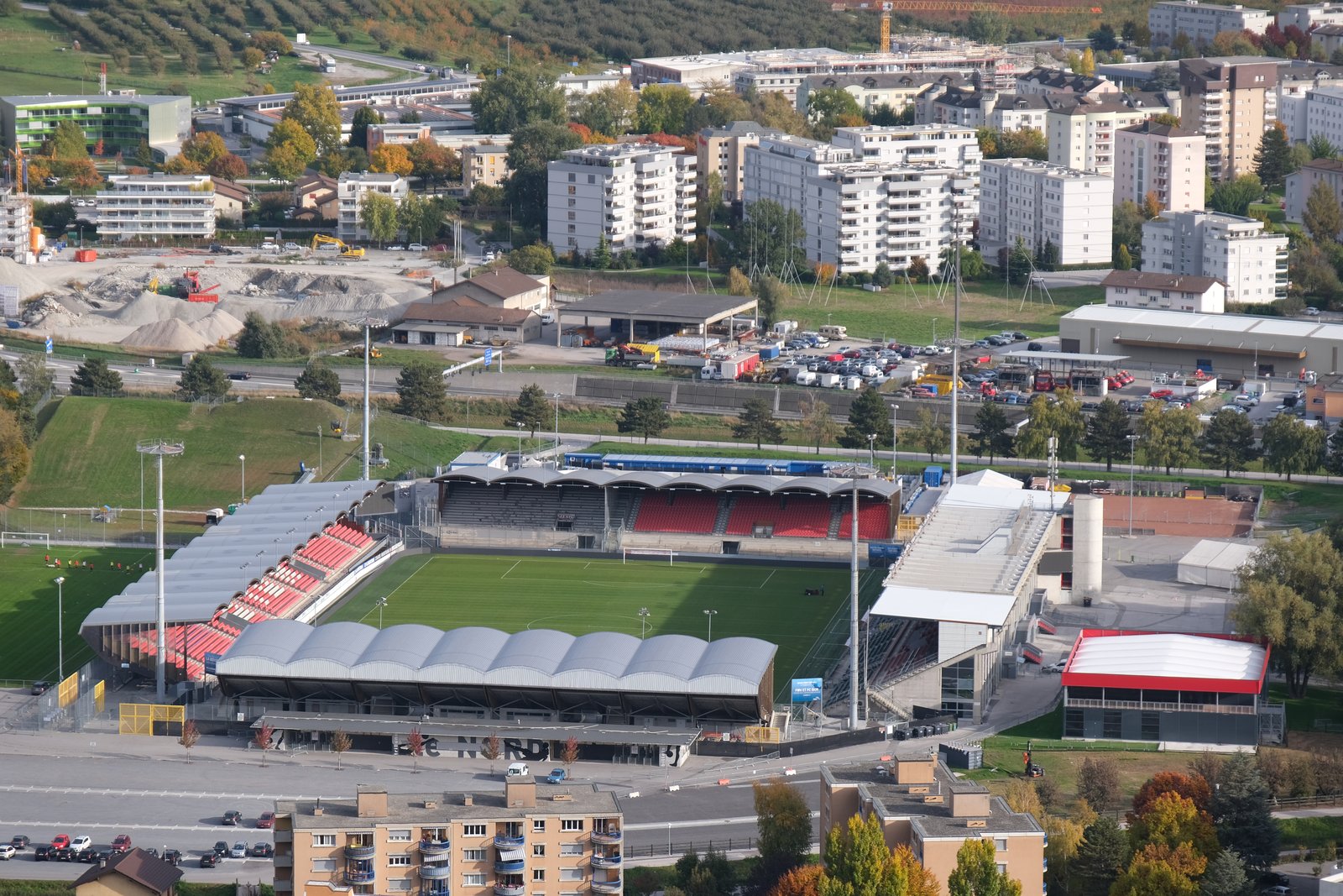Lo Stade de Tourbillon a Sion, teatro della sfida di Super League (foto d'archivio).