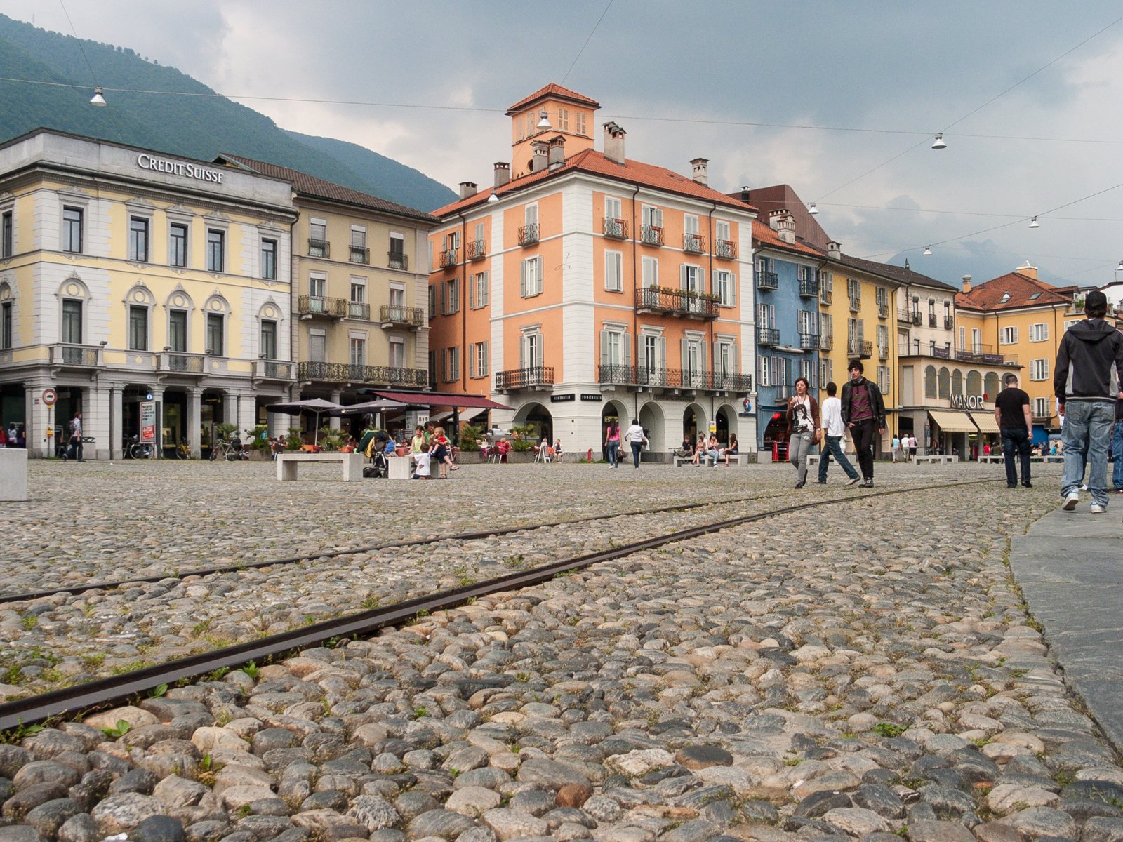 Piazza Grande a Locarno, città in cui Nancy Lunghi ricopre la carica di municipale (foto d'archivio)