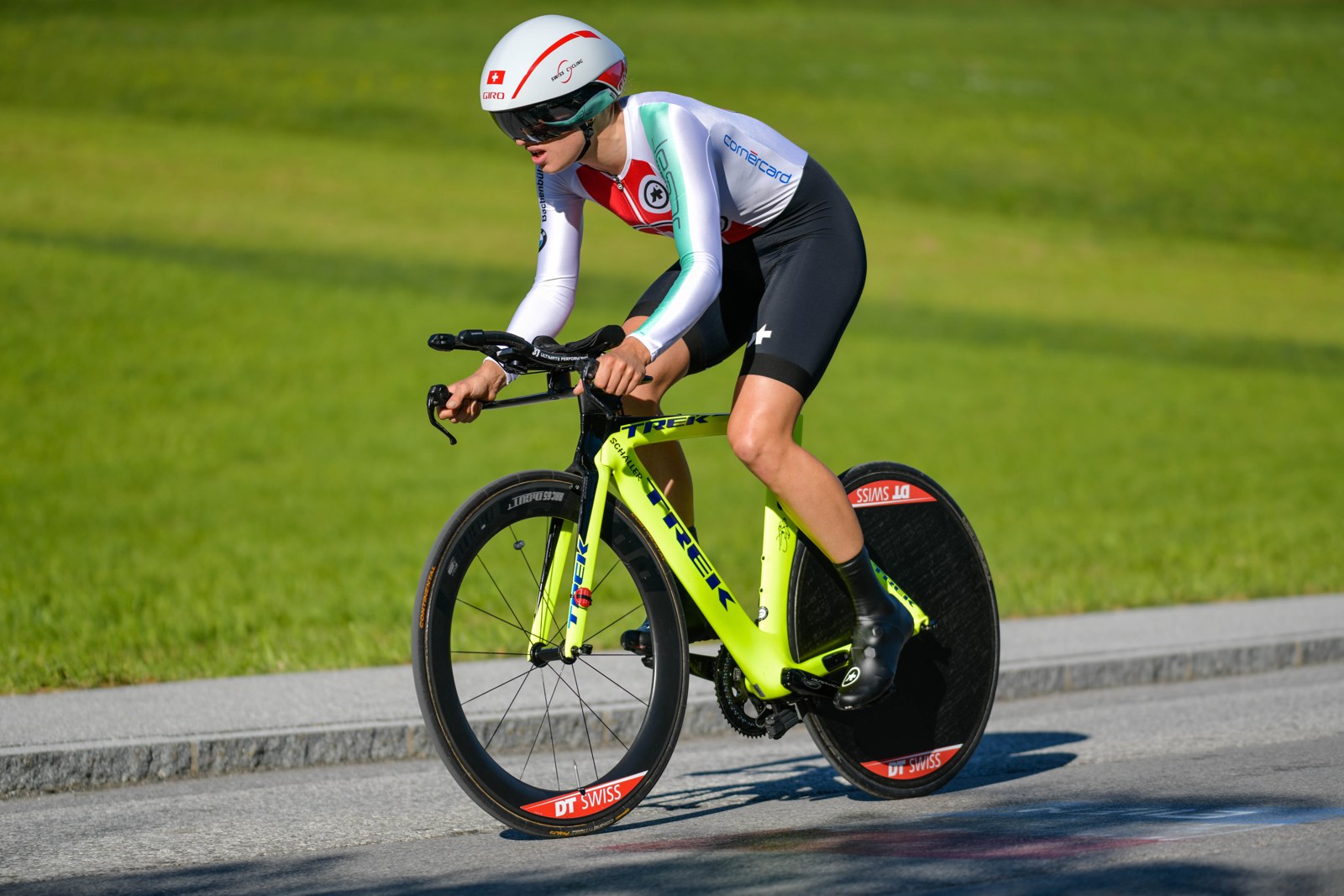 Marlen Reusser impegnata ai Campionati Mondiali di ciclismo (foto d archivio)