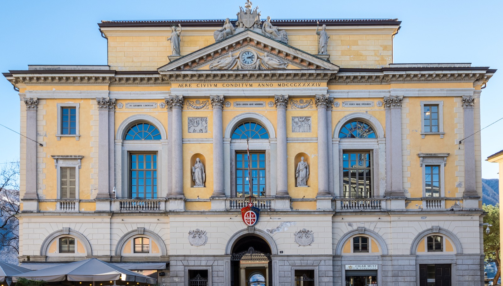Palazzo Civico di Lugano, in Piazza della Riforma. Foto d'archivio del 20 febbraio 2026.