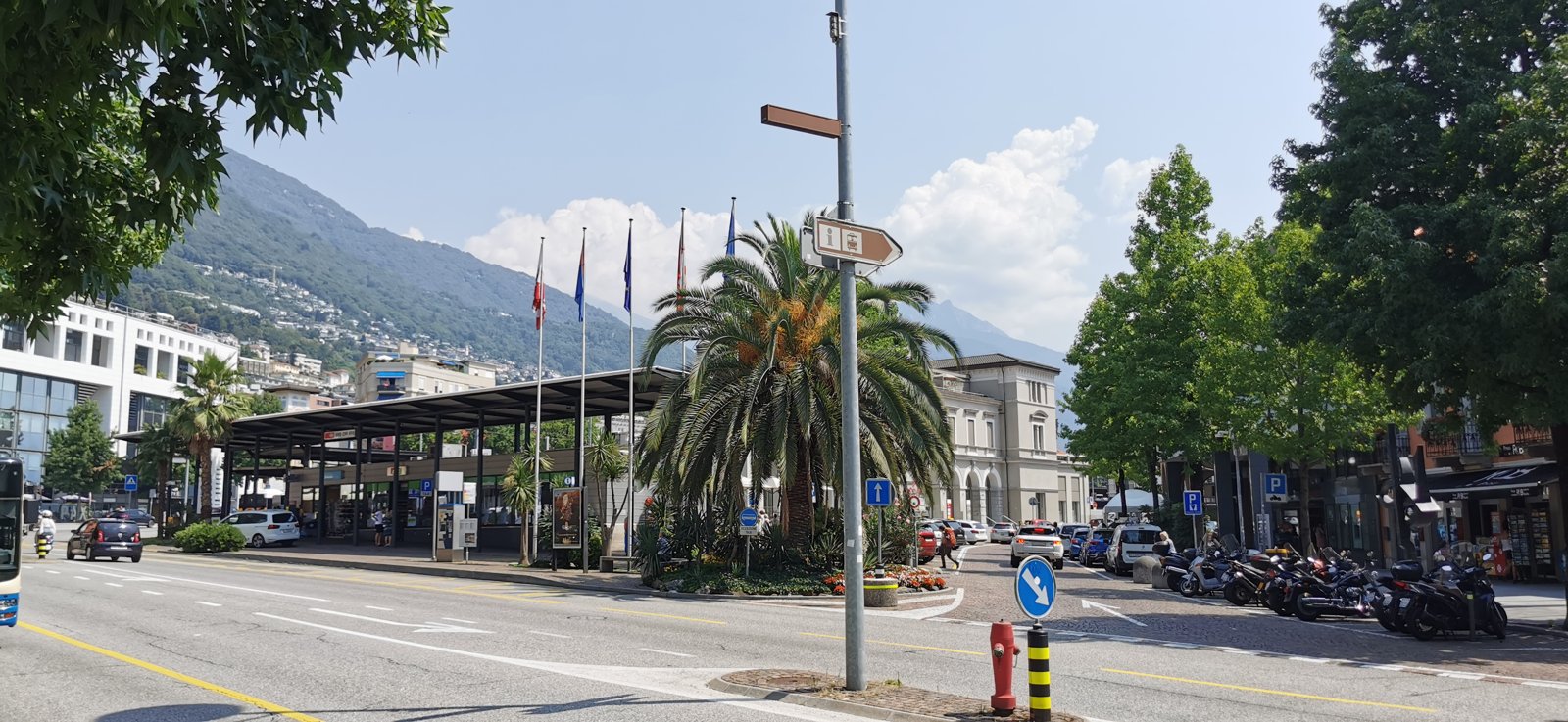 La zona della stazione ferroviaria di Locarno (foto d'archivio)