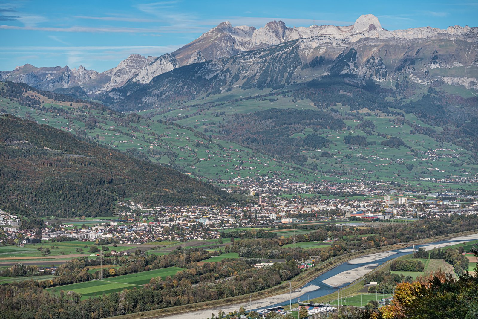 Panoramica del comune di Buchs nel Canton San Gallo (foto d'archivio)