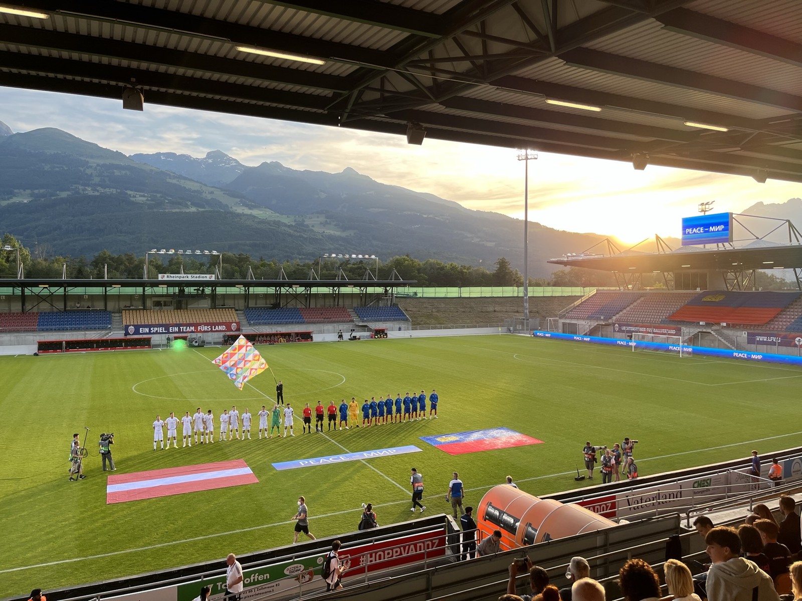 Il Rheinpark Stadion di Vaduz (foto d'archivio)