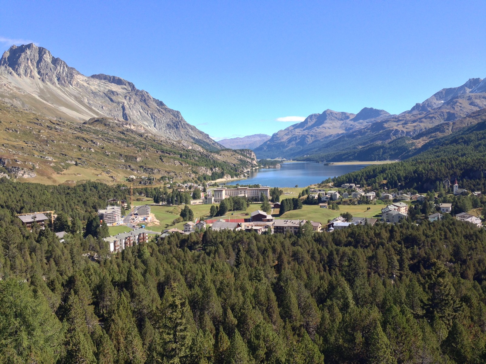 Panoramica di Maloja e del bacino circostante nel comune di Bregaglia (foto d'archivio)