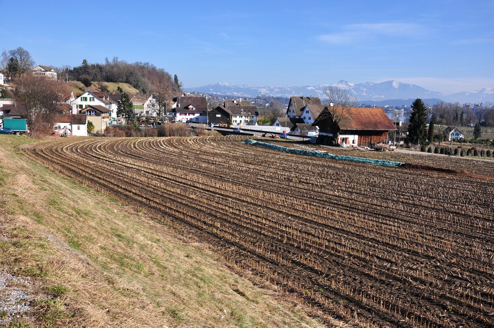 Veduta di Feldbach (ZH), località in cui è avvenuto lo scontro tra i due ciclisti.