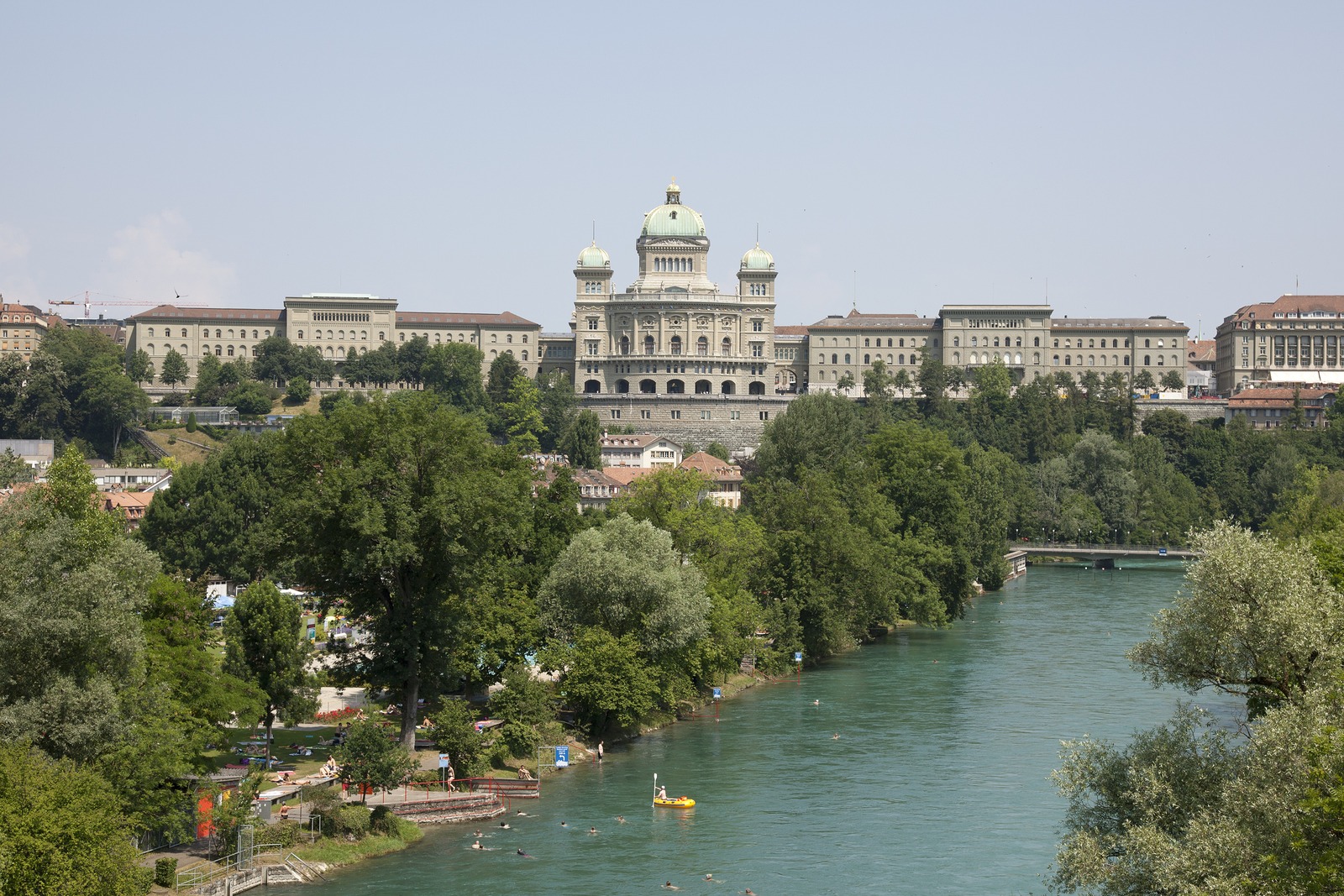 Il Palazzo federale a Berna visto da sud. Foto d'archivio del 2010.