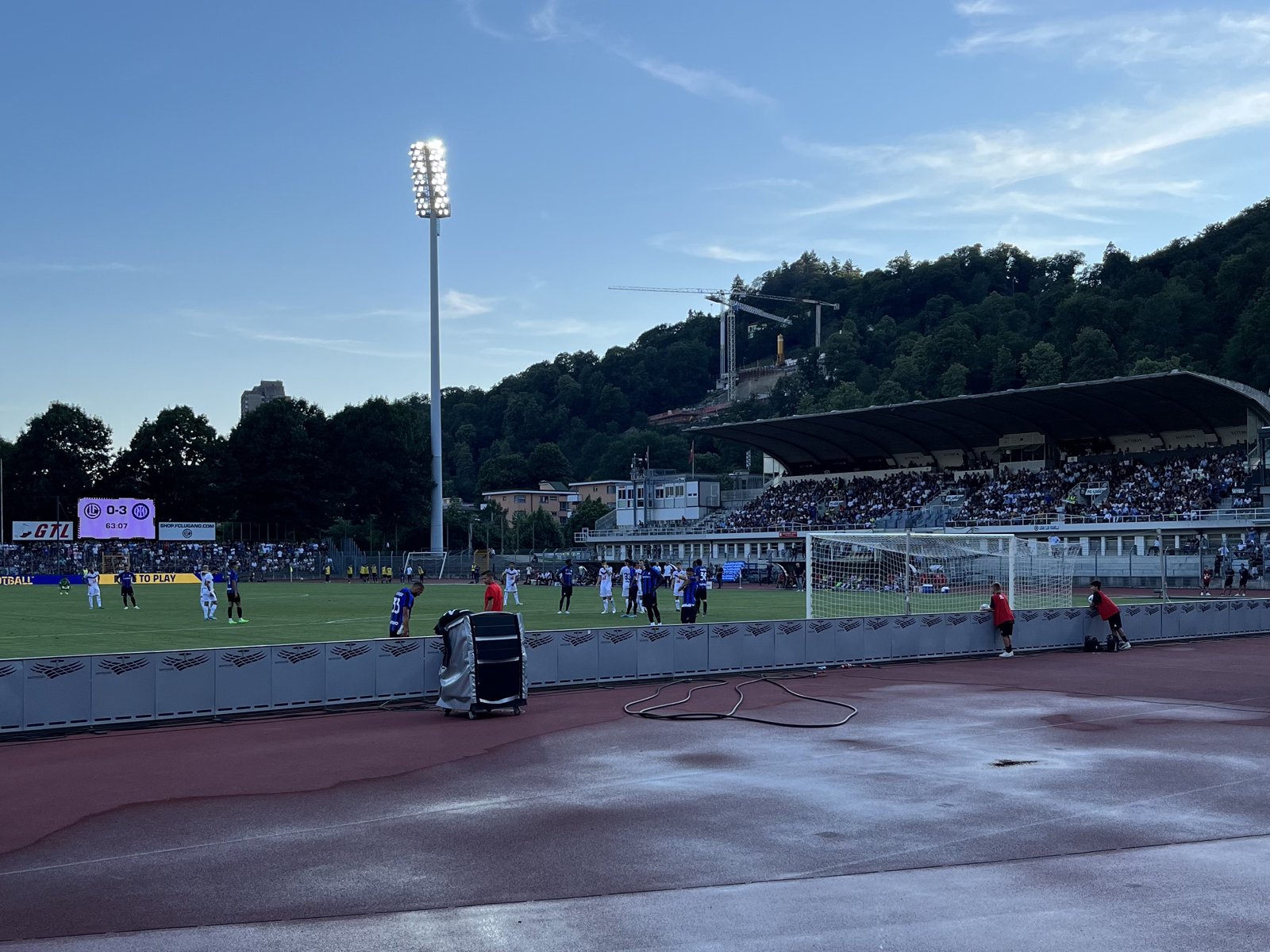 Lo stadio di Cornaredo a Lugano durante una partita (foto d'archivio)