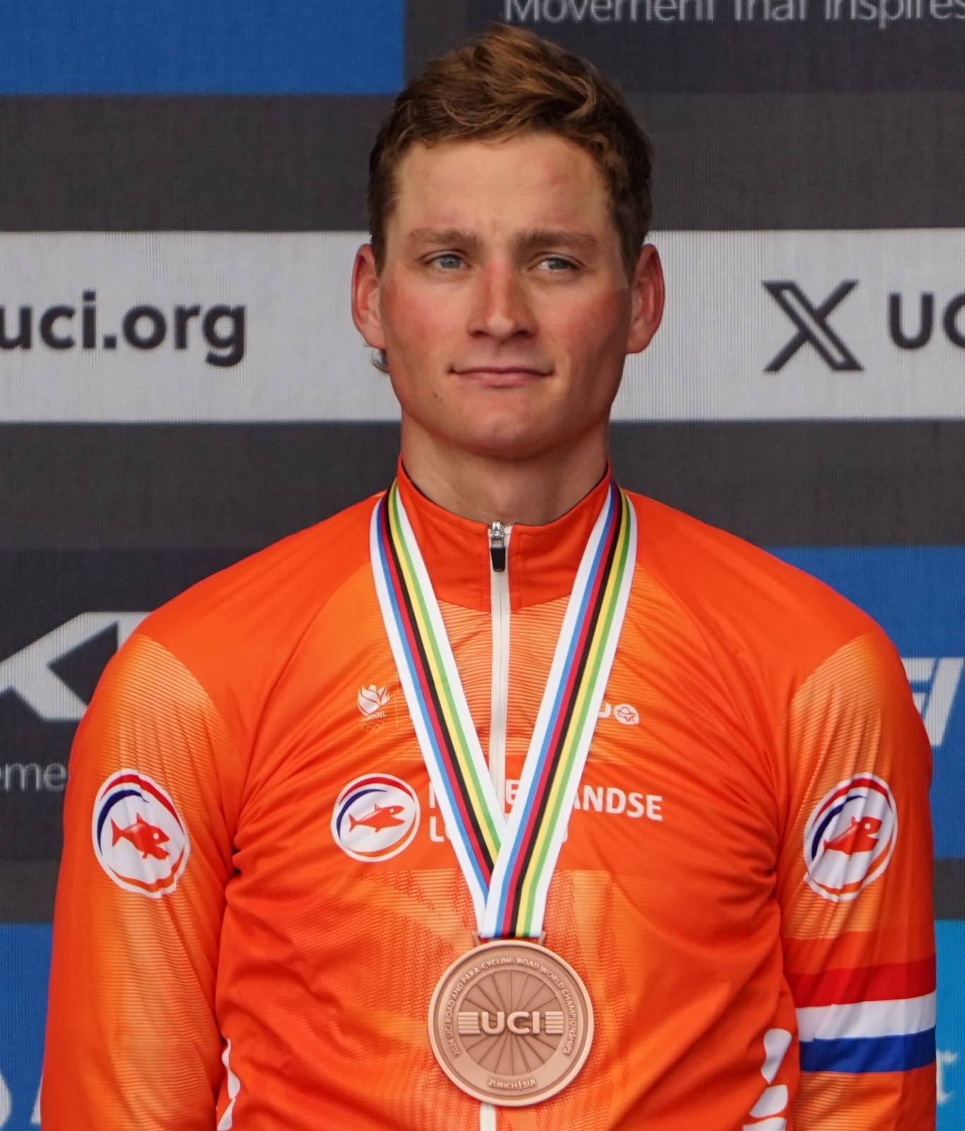 Mathieu van der Poel ai Mondiali di Zurigo nel 2024 (foto d'archivio)