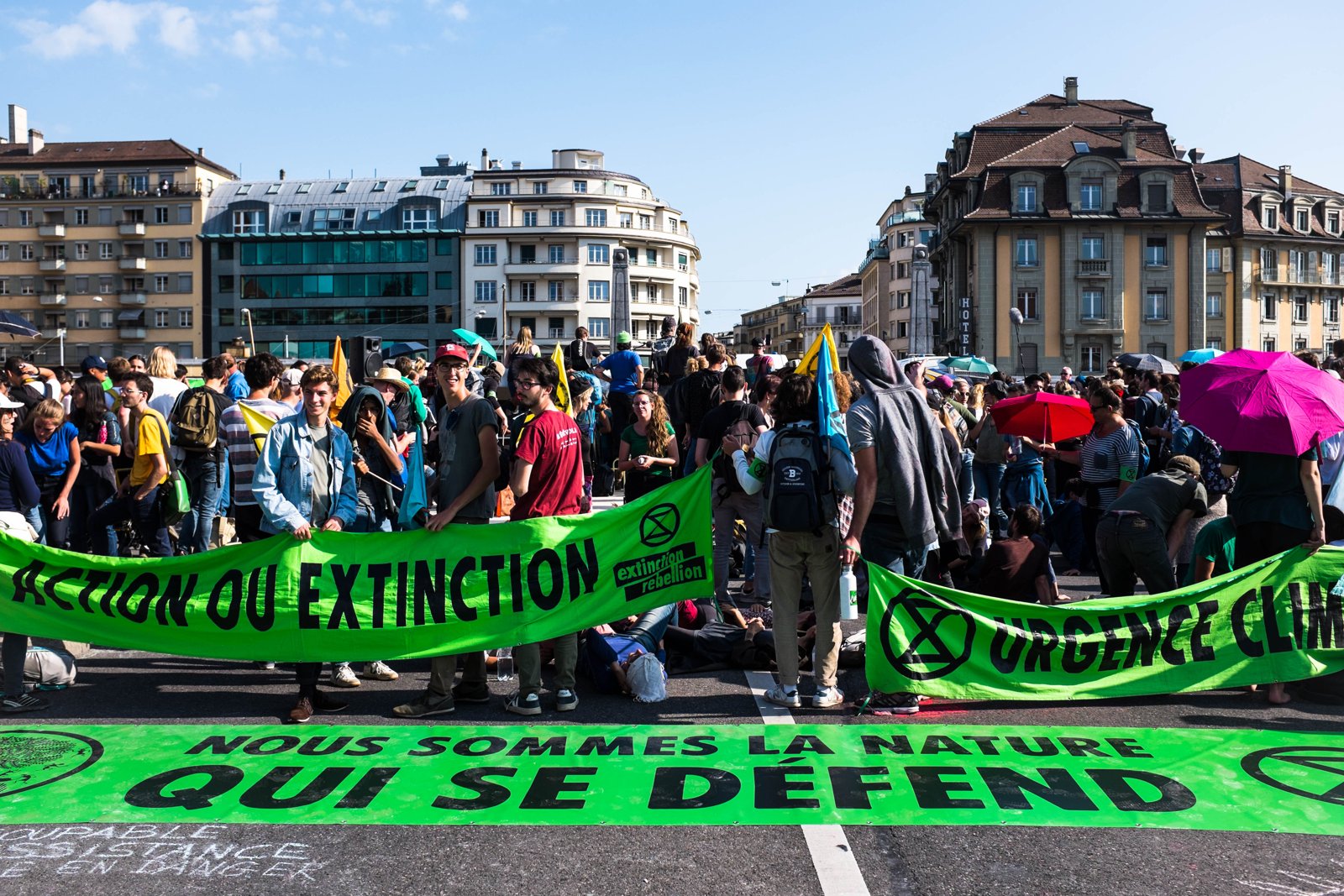 Manifestazione per il clima a Losanna (foto d'archivio)