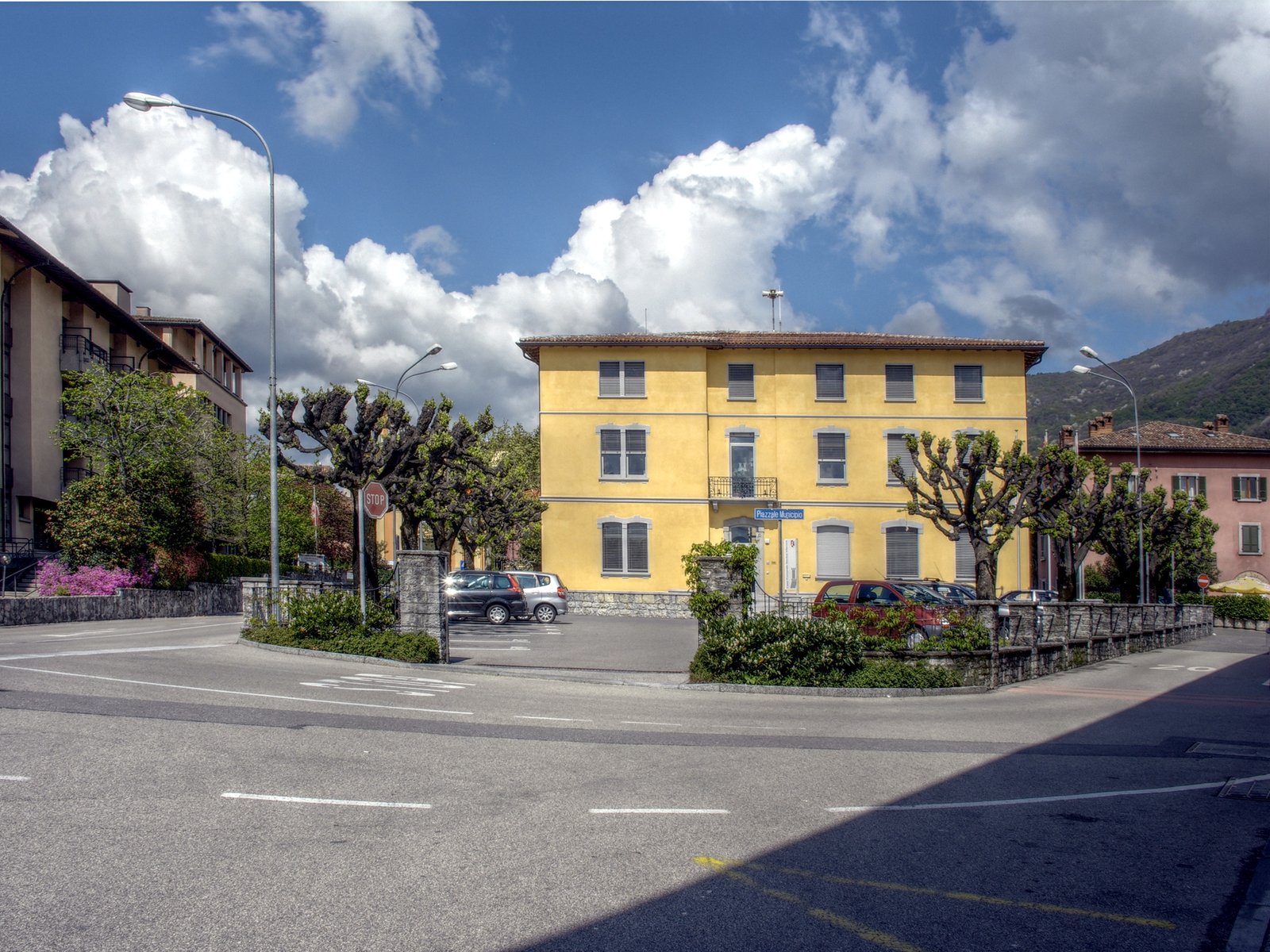 Il centro di Morbio Inferiore, comune del Mendrisiotto teatro dell'incidente (foto d'archivio illustrativa)