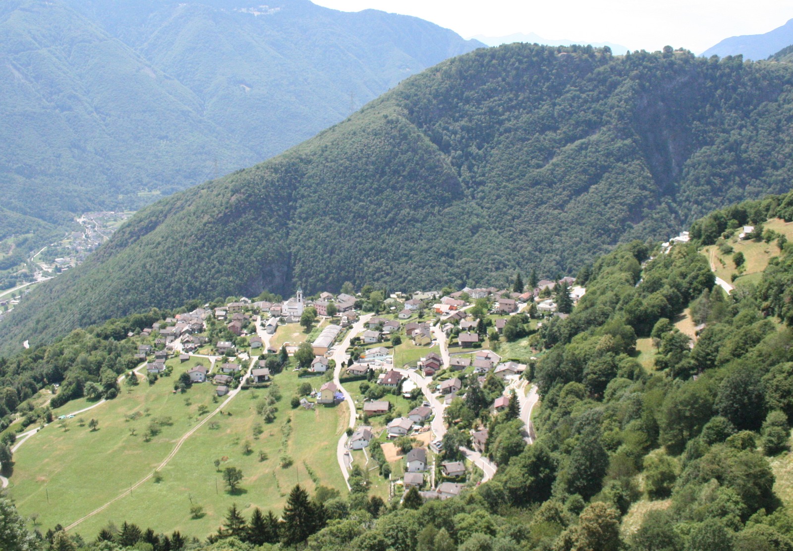 Castaneda, in Val Calanca, in una foto dâarchivio dellâagosto 2010.