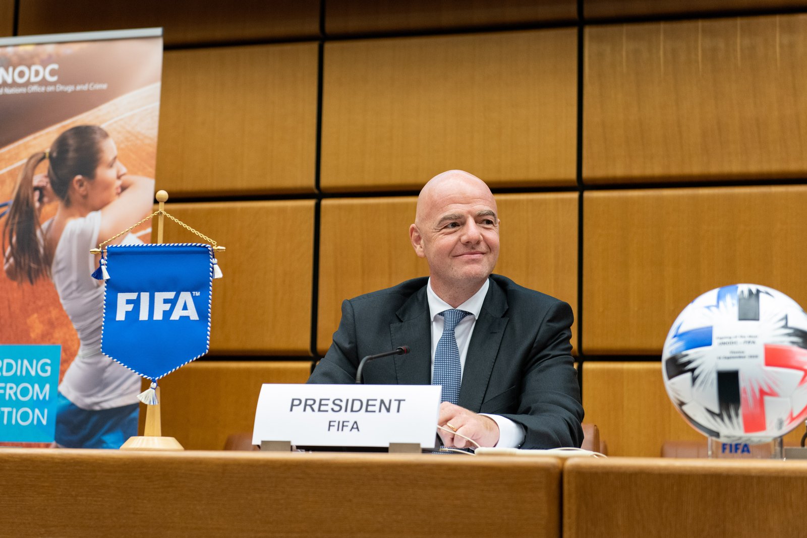 Il presidente della FIFA Gianni Infantino (foto d’archivio 2020)