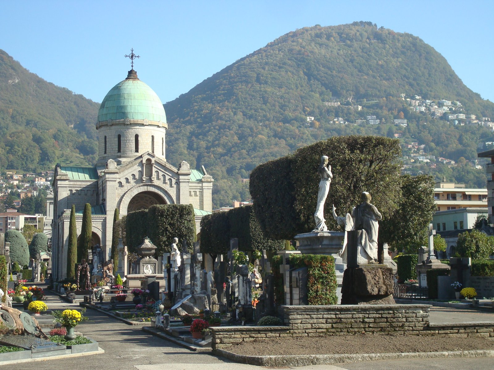 Il cimitero di Lugano (foto d'archivio)