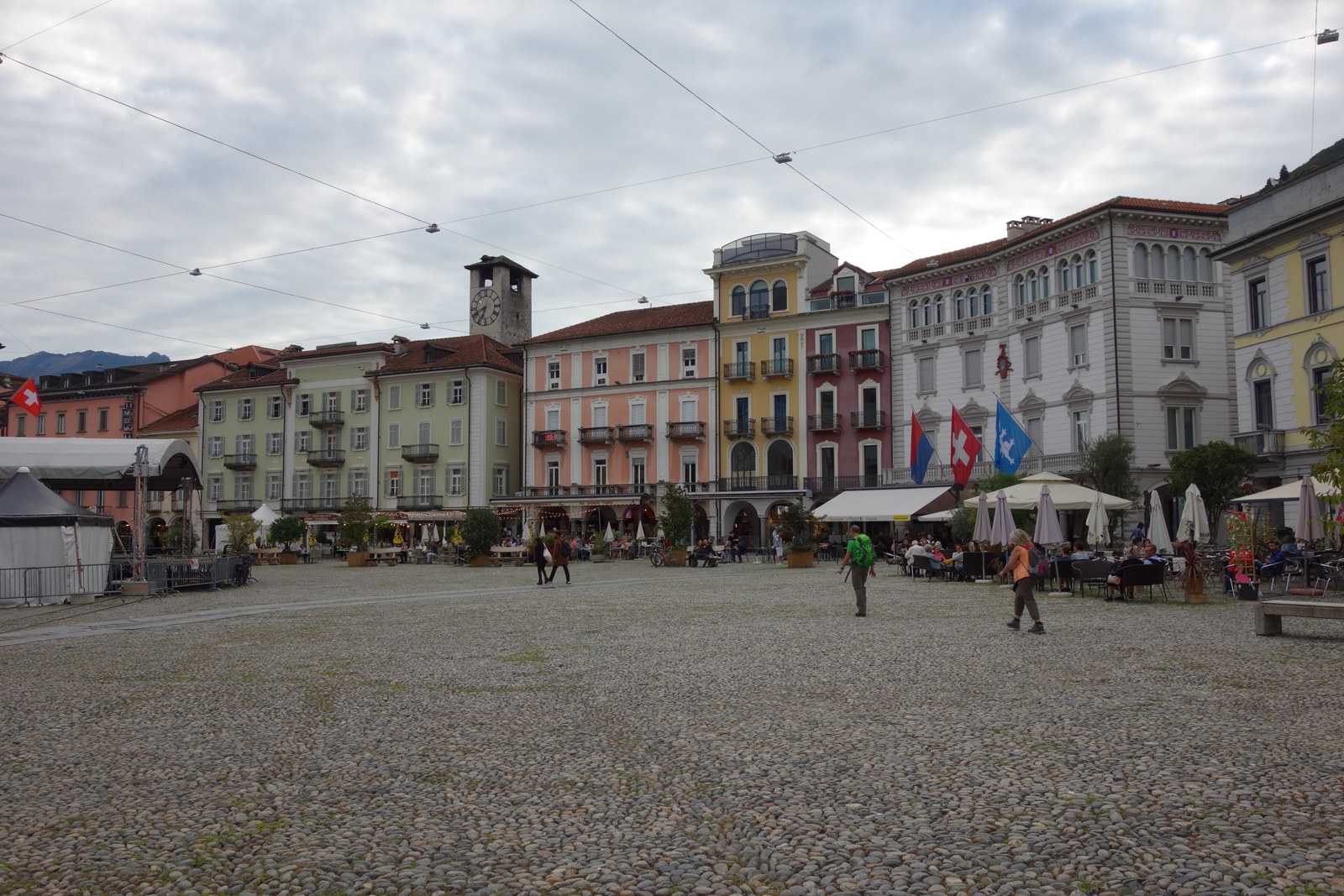 Piazza Grande a Locarno (foto d'archivio).
