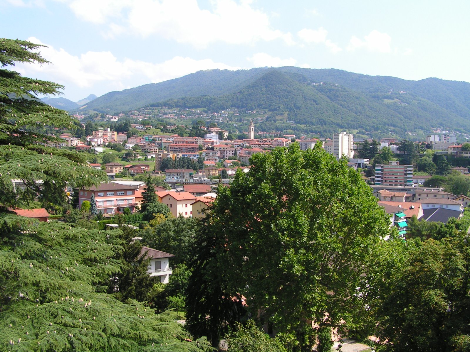 Scorcio panoramico del comune di Balerna nel Mendrisiotto (foto d'archivio).