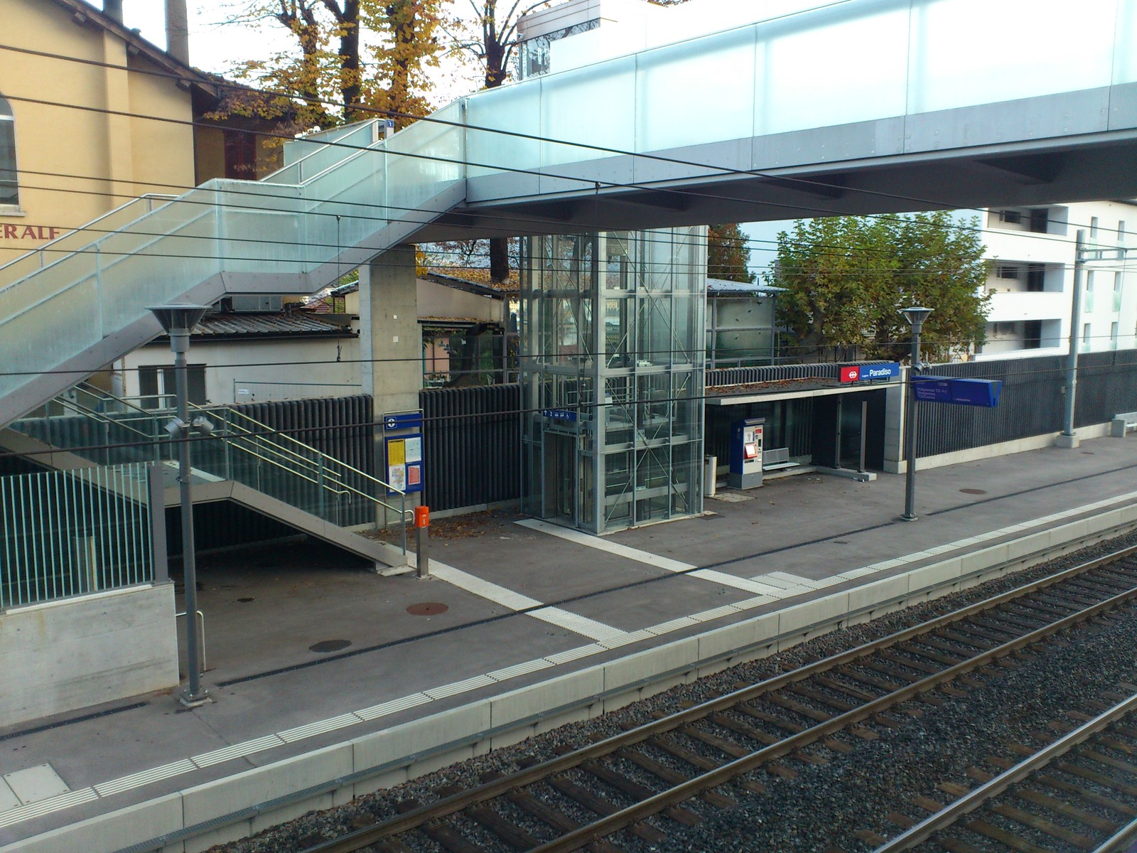 Stazione di Lugano-Paradiso, foto dâarchivio del 2019. Immagine illustrativa.