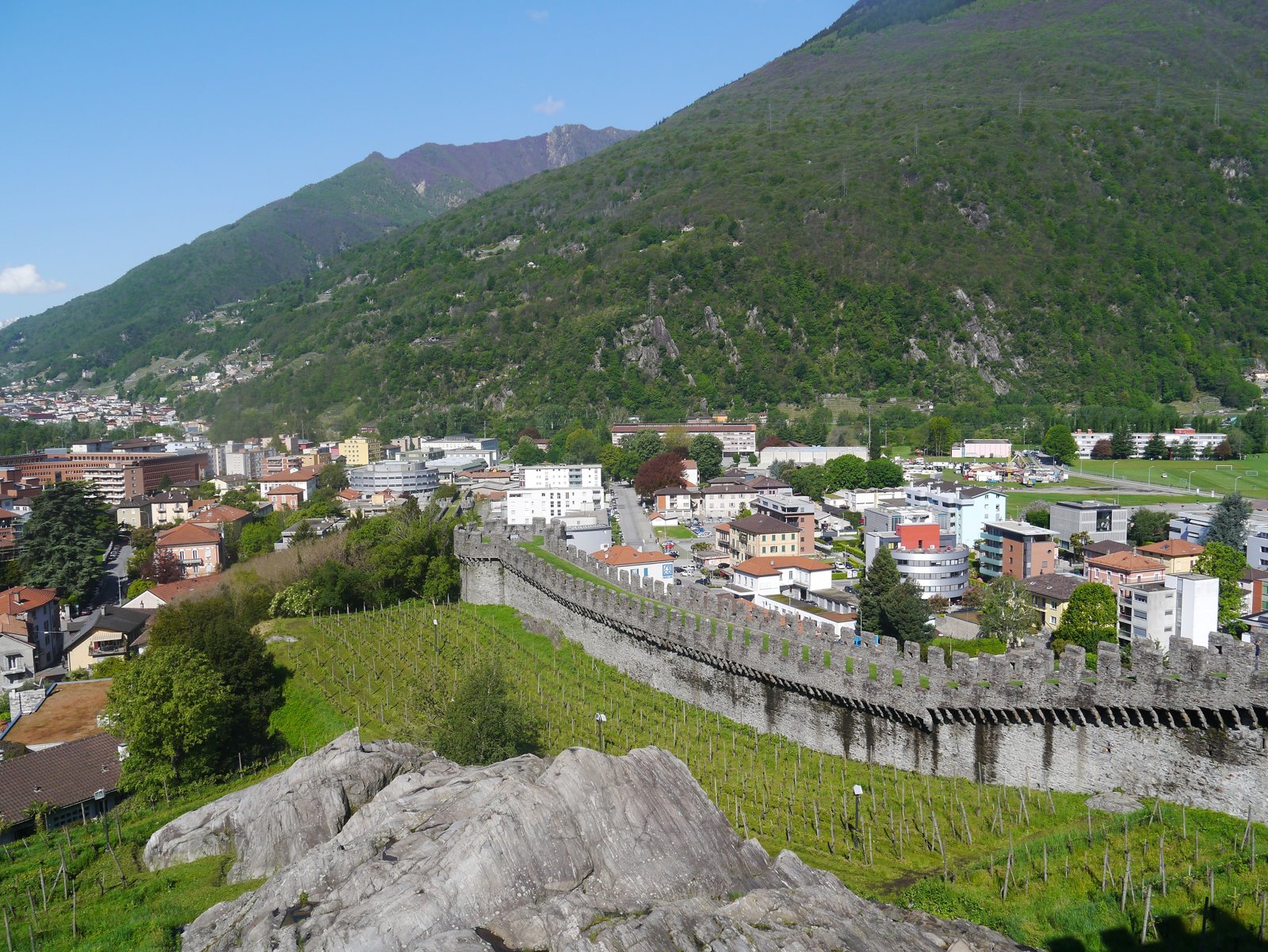 Vista della Murata di Bellinzona (foto d'archivio)