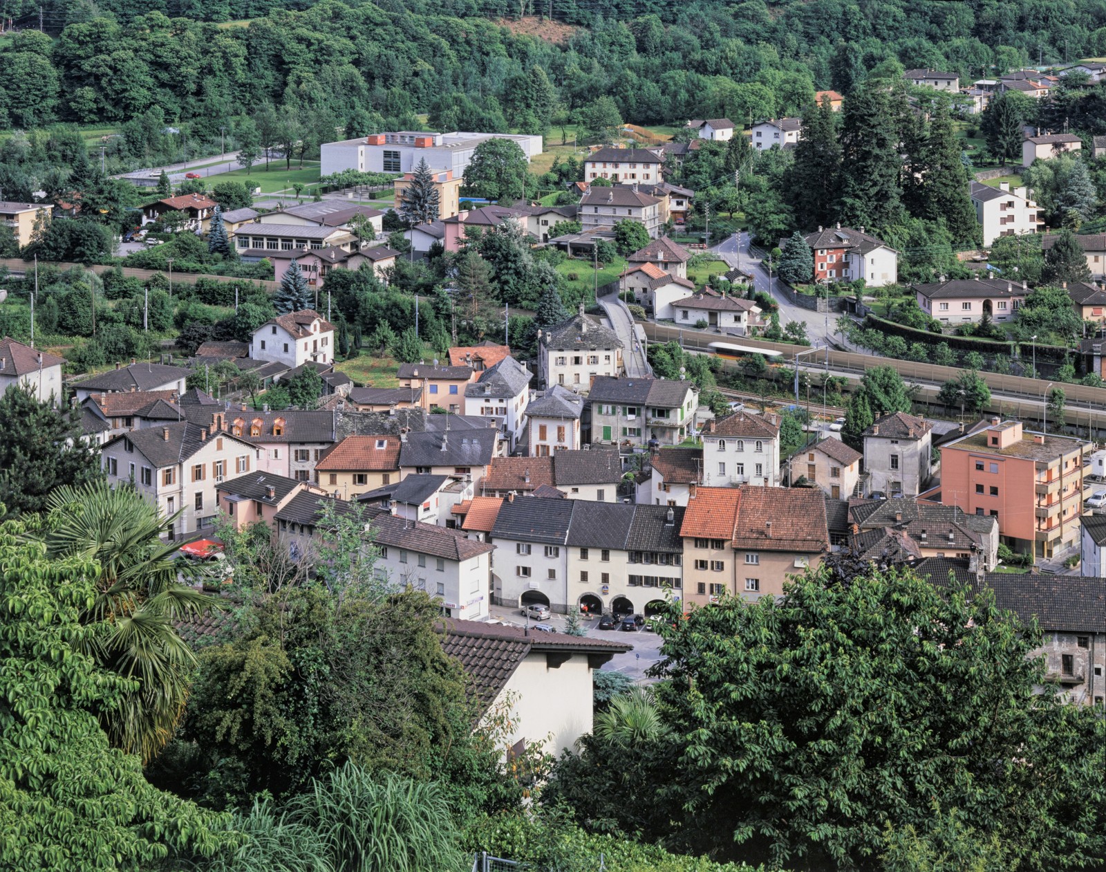 Panoramica di Roveredo nei Grigioni (foto d'archivio)