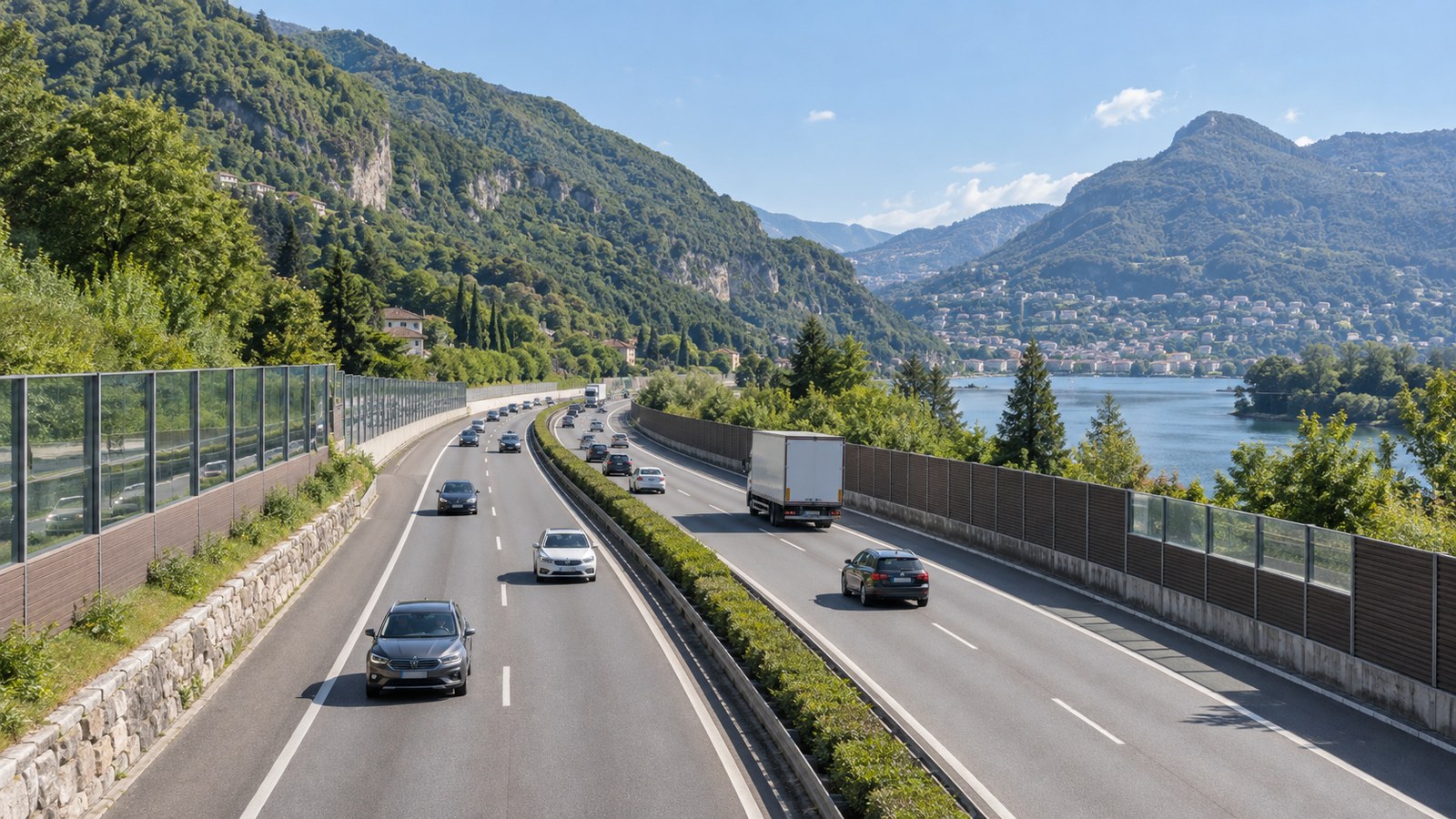 Tratto dell'autostrada A2 nel Mendrisiotto