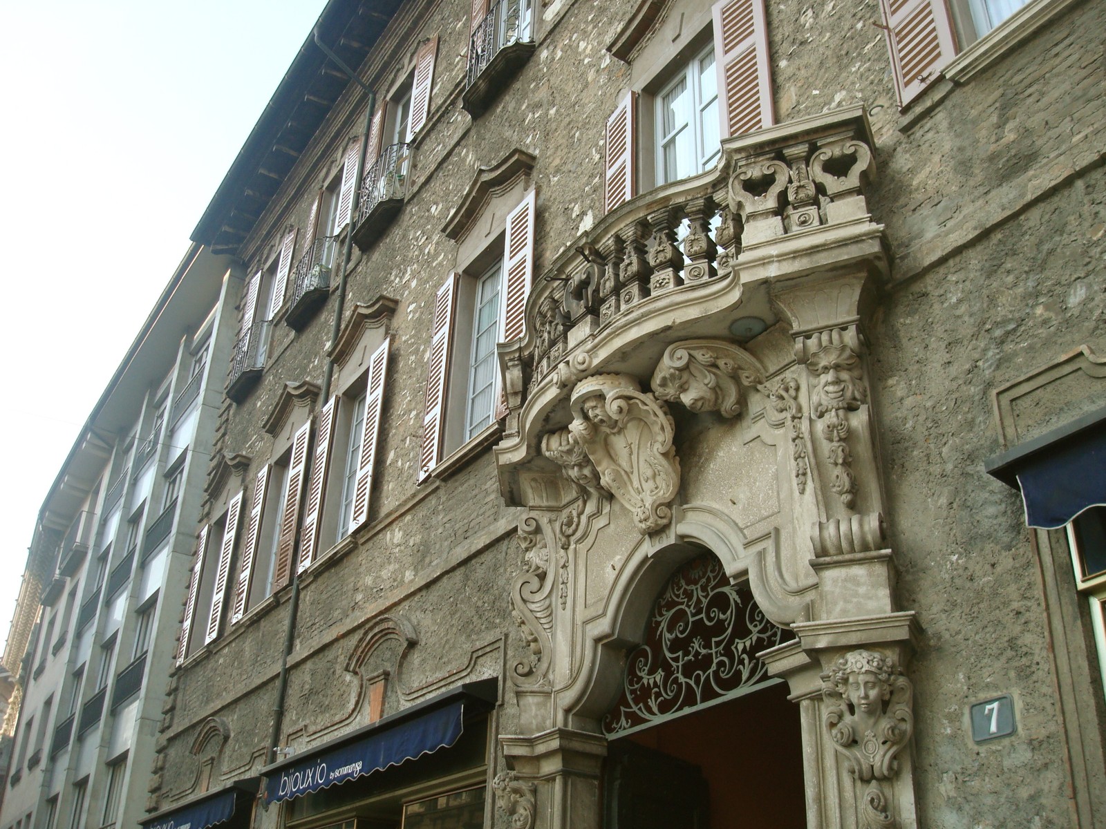 La facciata di Palazzo Riva in Via Pretorio 7 a Lugano (foto d'archivio)