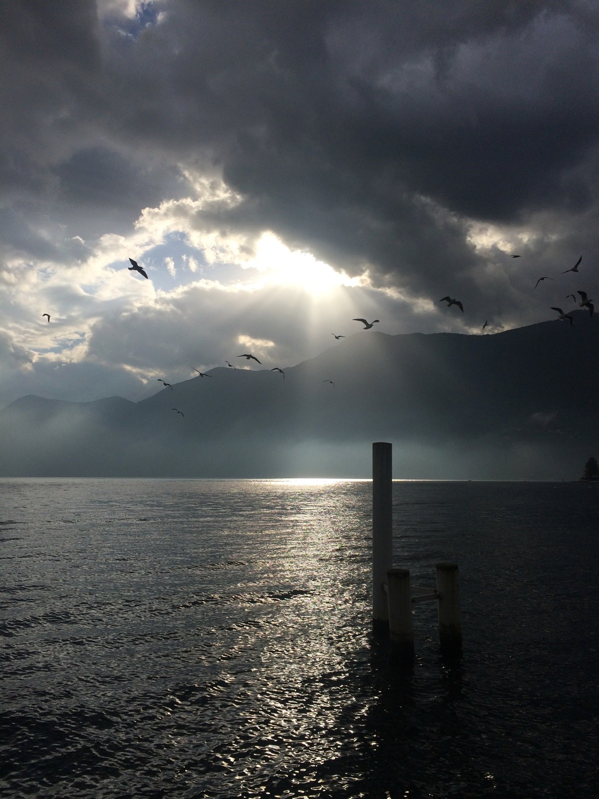 Il Ceresio visto da Paradiso. Foto d'archivio (2015).