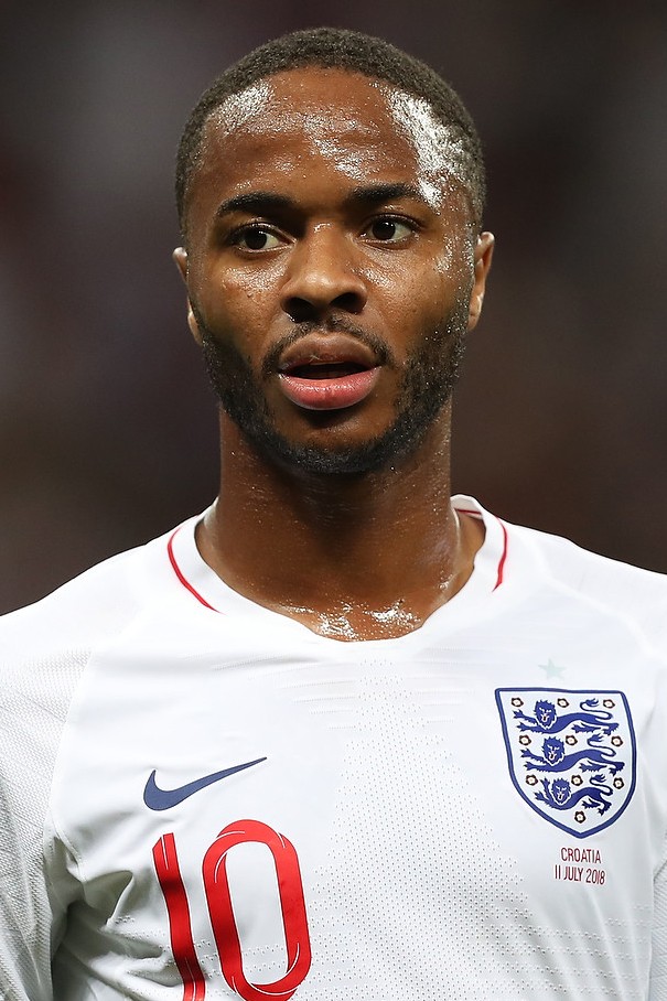 L'attaccante inglese Raheem Sterling in una foto d'archivio del 2018.
