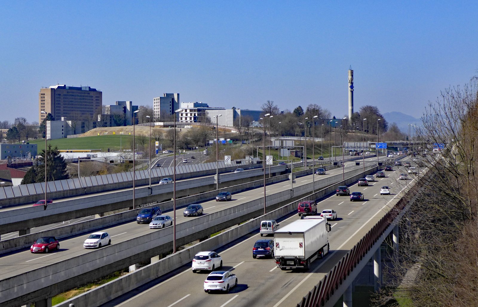 L'autostrada A3 nei pressi di Baden (foto illustrativa d'archivio)